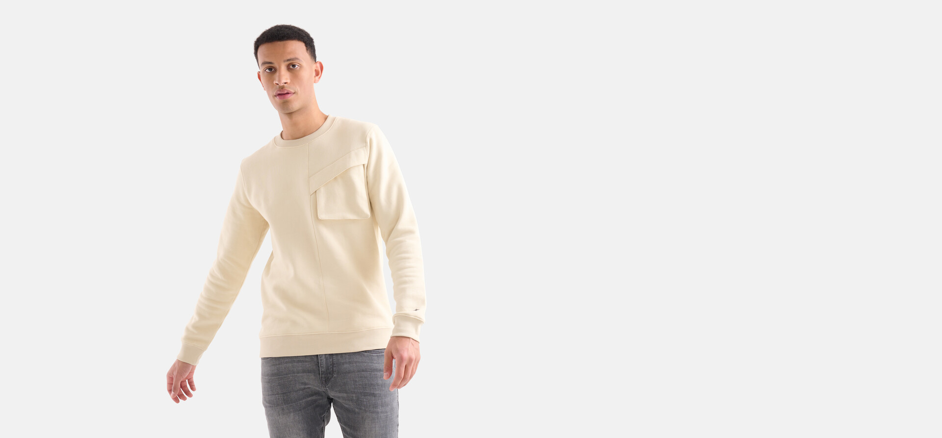 Cargo Crew Sweater Beige SHOEBY MEN