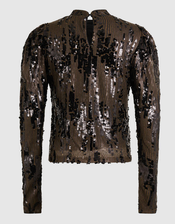 Sequin Top Khaki SHOEBY WOMEN