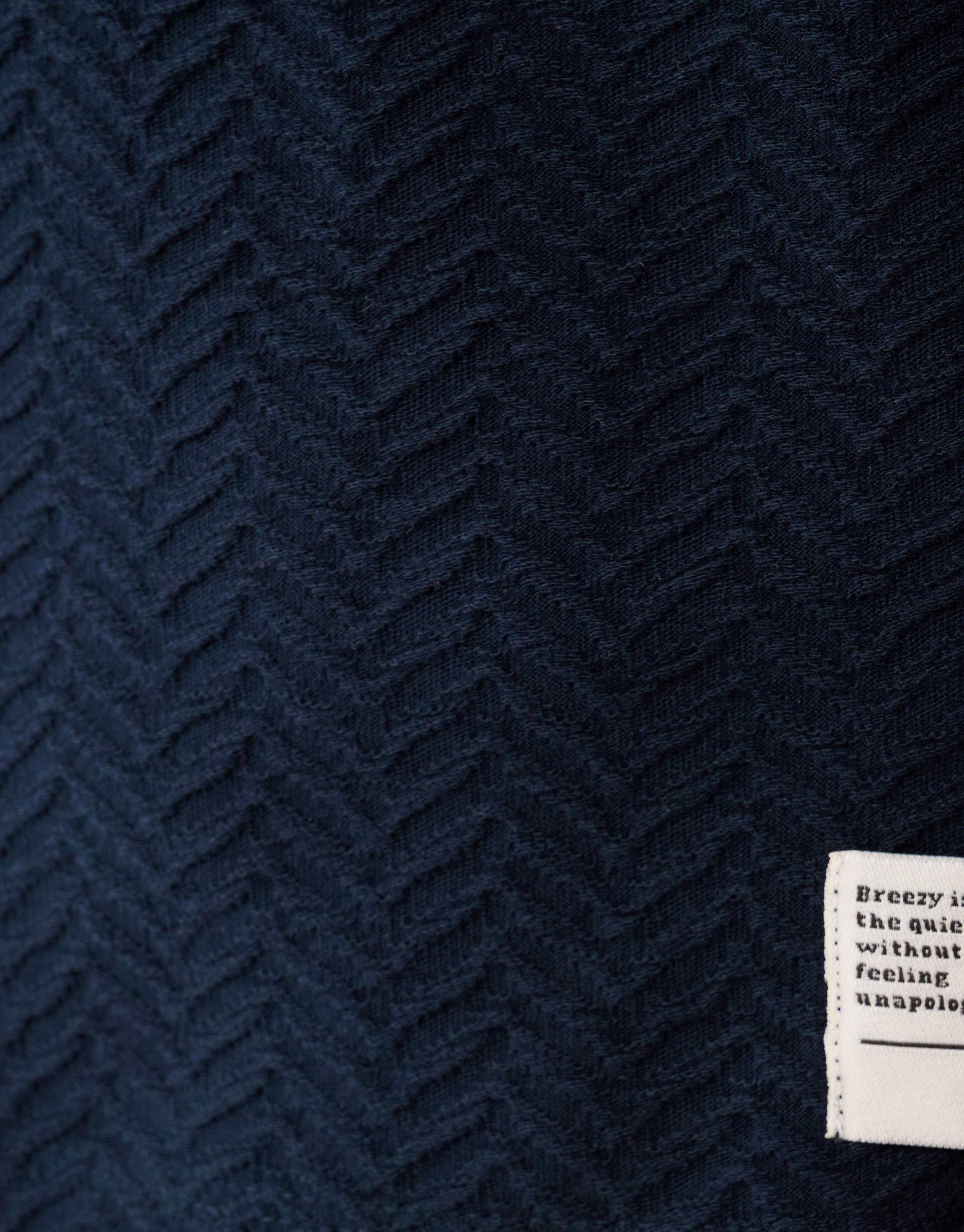Jacquard T-shirt Donkerblauw SHOEBY MEN