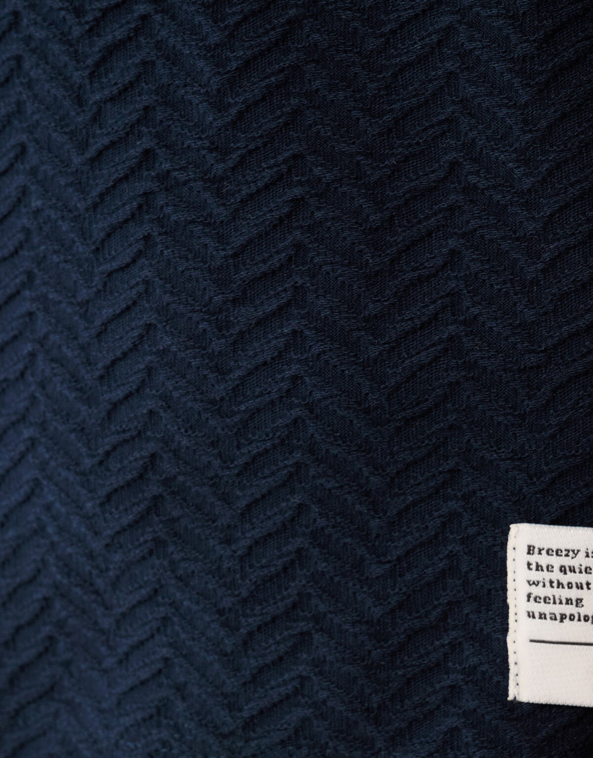 Jacquard T-shirt Donkerblauw SHOEBY MEN