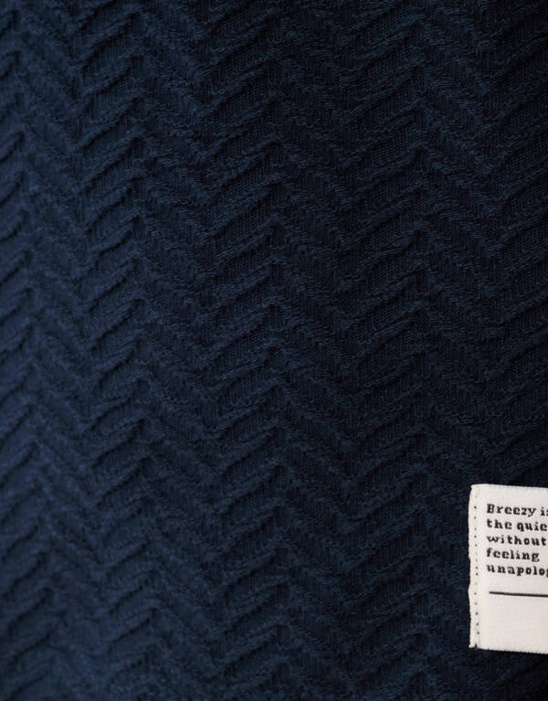 Jacquard T-shirt Donkerblauw SHOEBY MEN