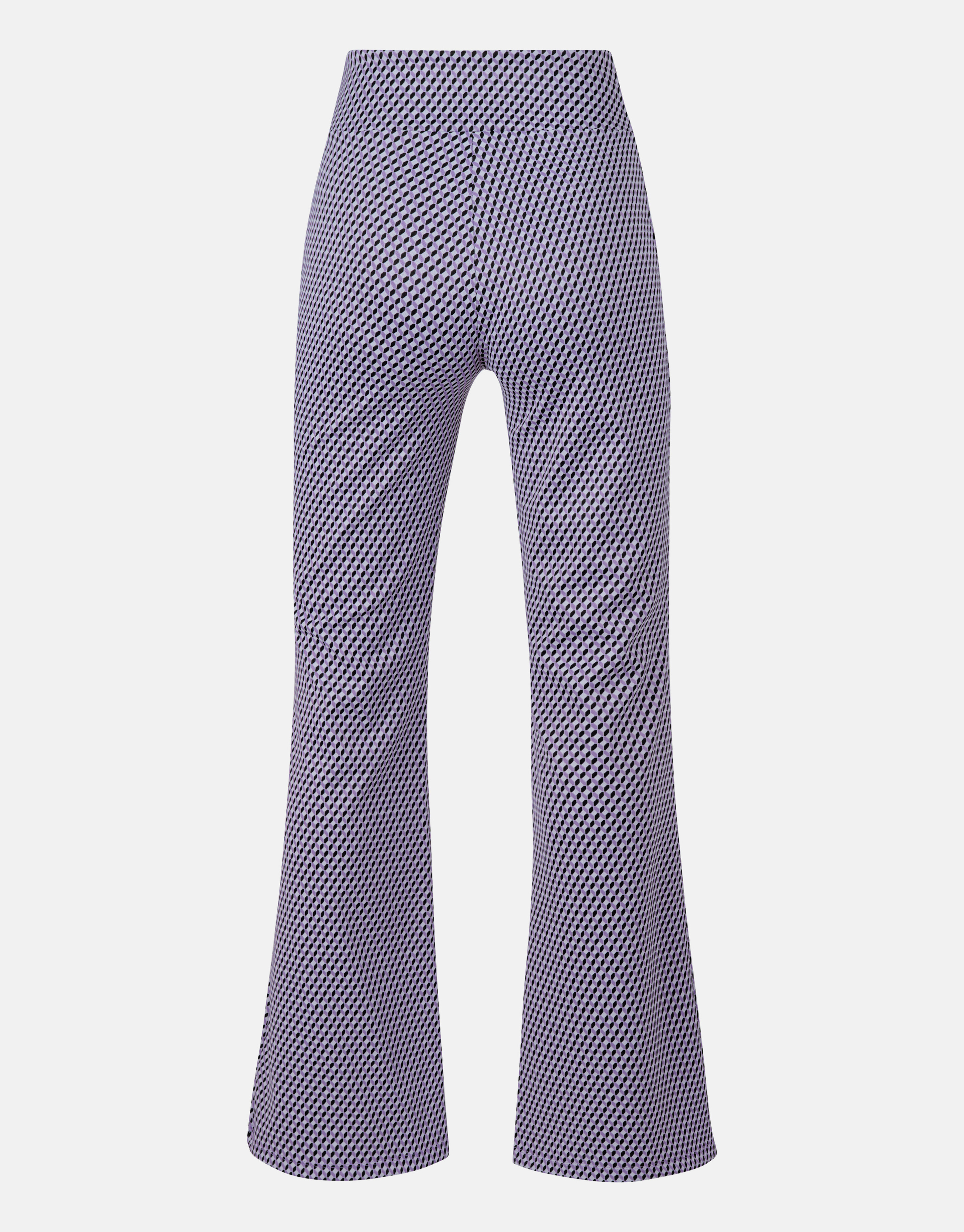 Grafische Flared Broek Paars SHOEBY WOMEN