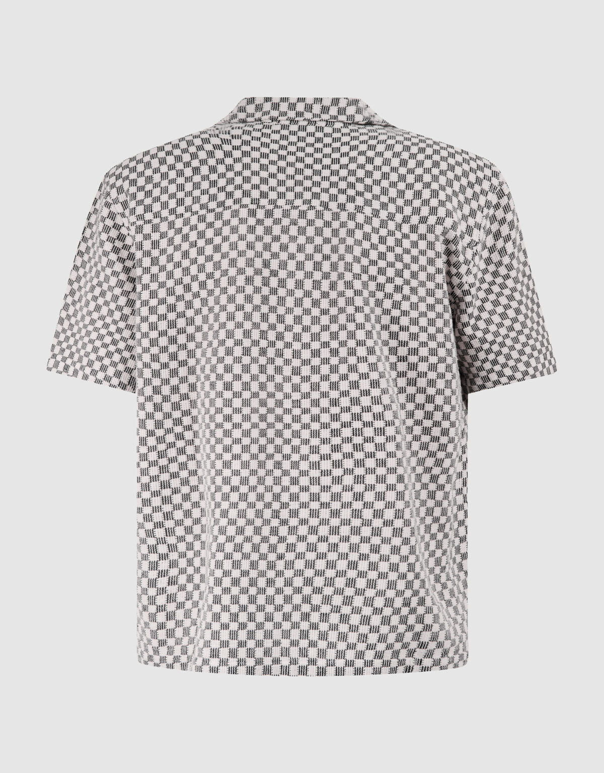 Jacquard Blok Overshirt Zwart SHOEBY MEN