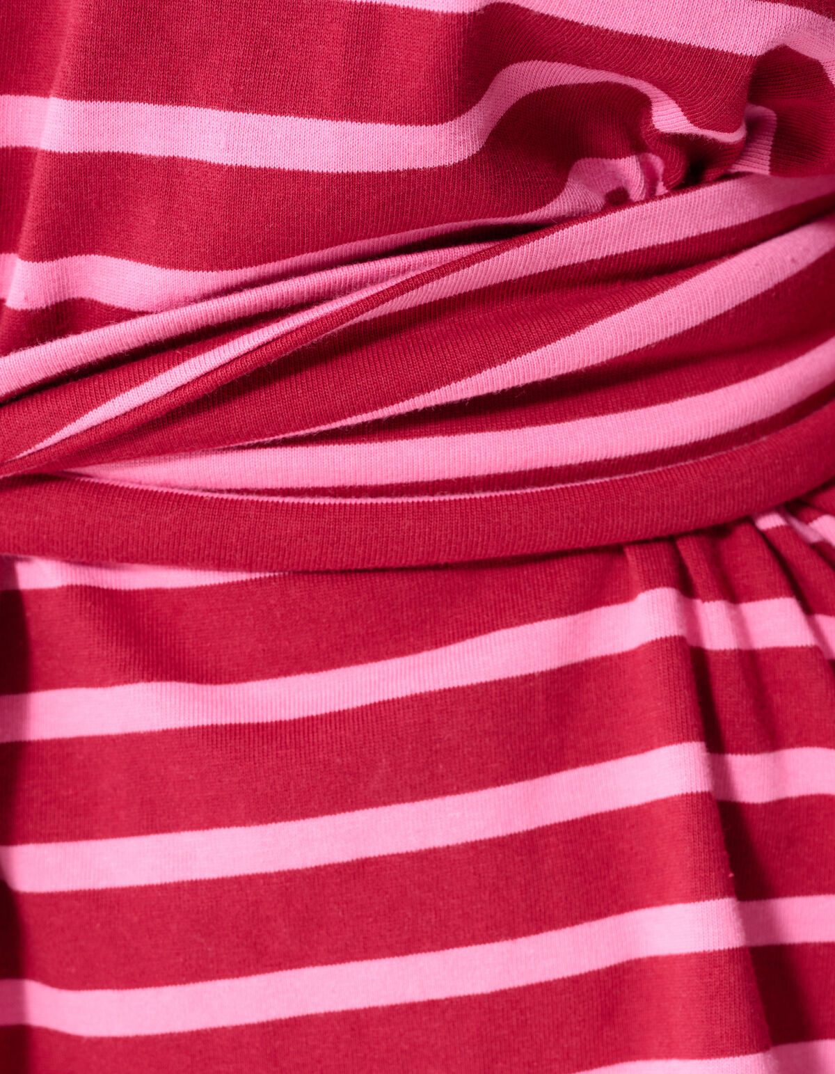 Scarf Striped T-shirt Roze/Rood SHOEBY WOMEN