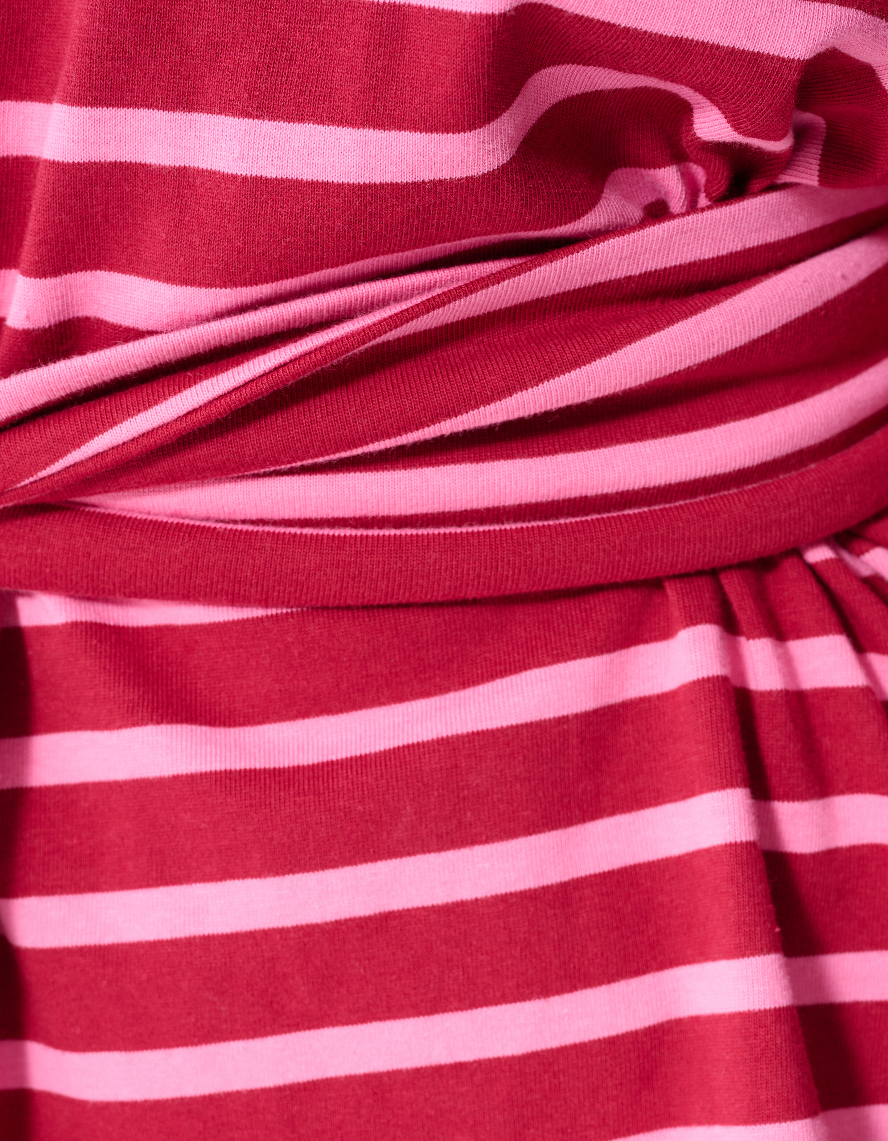 Scarf Striped T-shirt Roze/Rood SHOEBY WOMEN