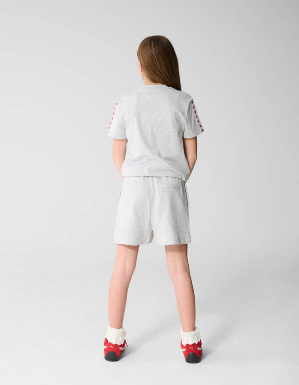 Heart Artwork T-shirt Lichtgrijs SHOEBY GIRLS