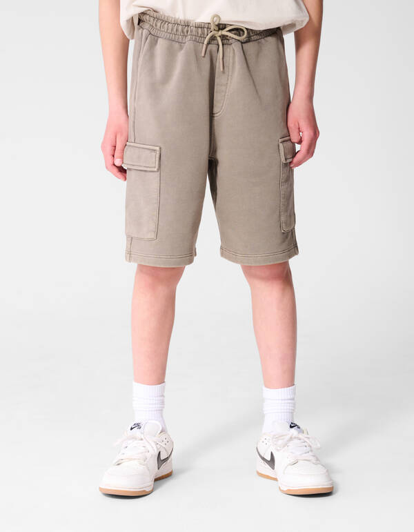 Loose Fit Cargo Short Taupe SHOEBY BOYS