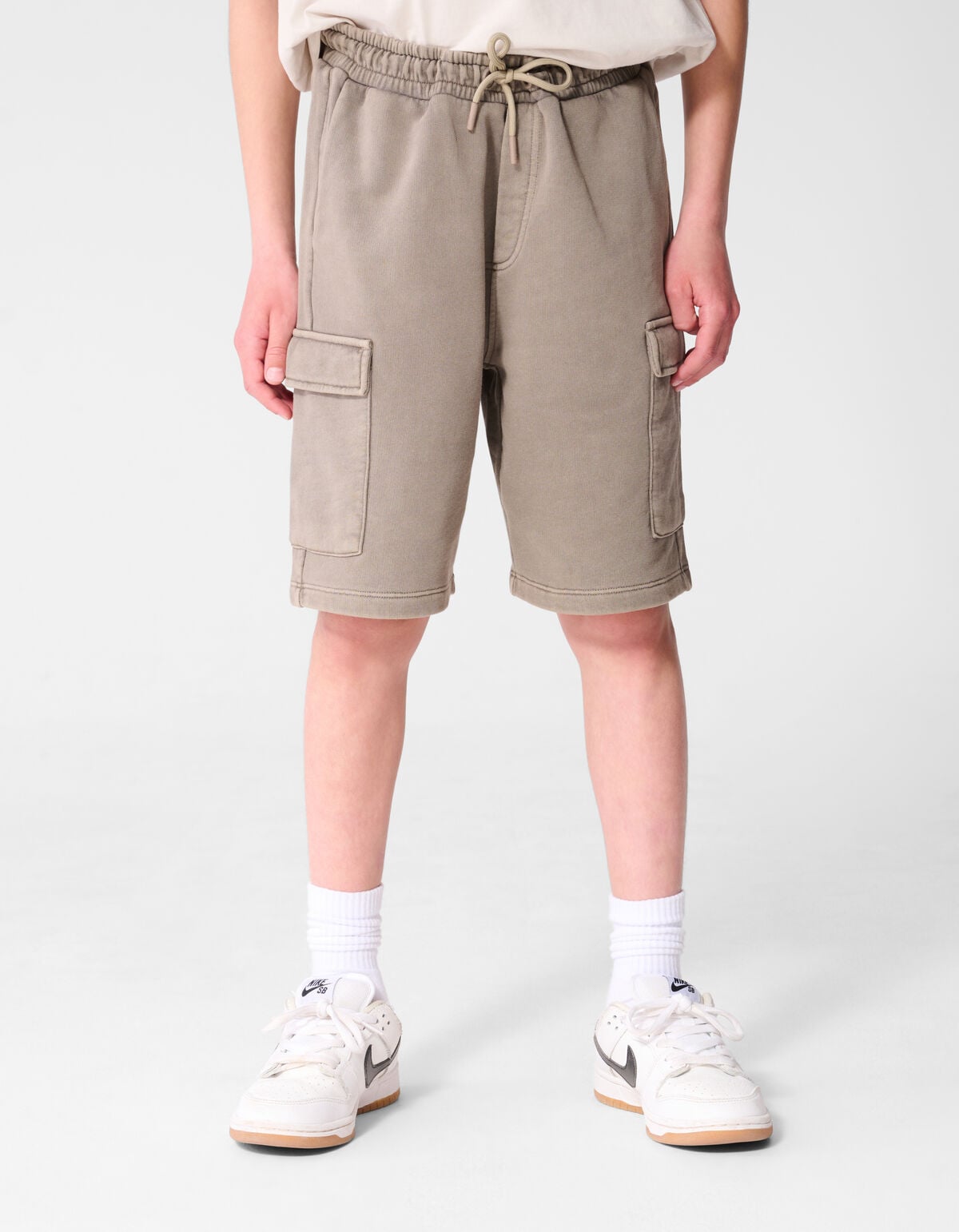 Loose Fit Cargo Short Taupe SHOEBY BOYS