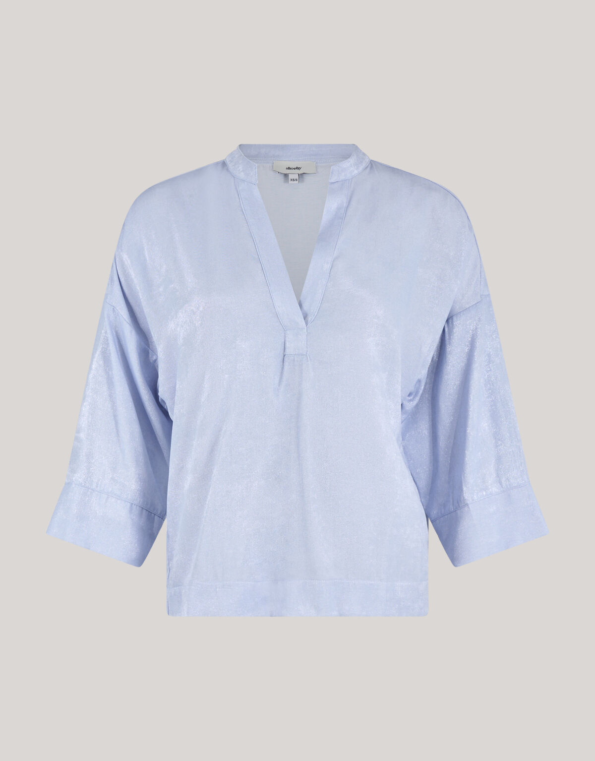 Shine Wide Blouse Lichtblauw SHOEBY WOMEN