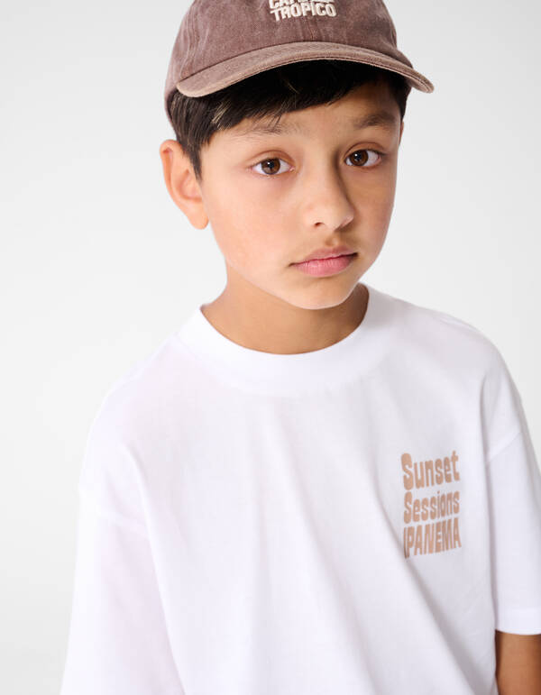 Sunset Artwork T-shirt Wit SHOEBY BOYS