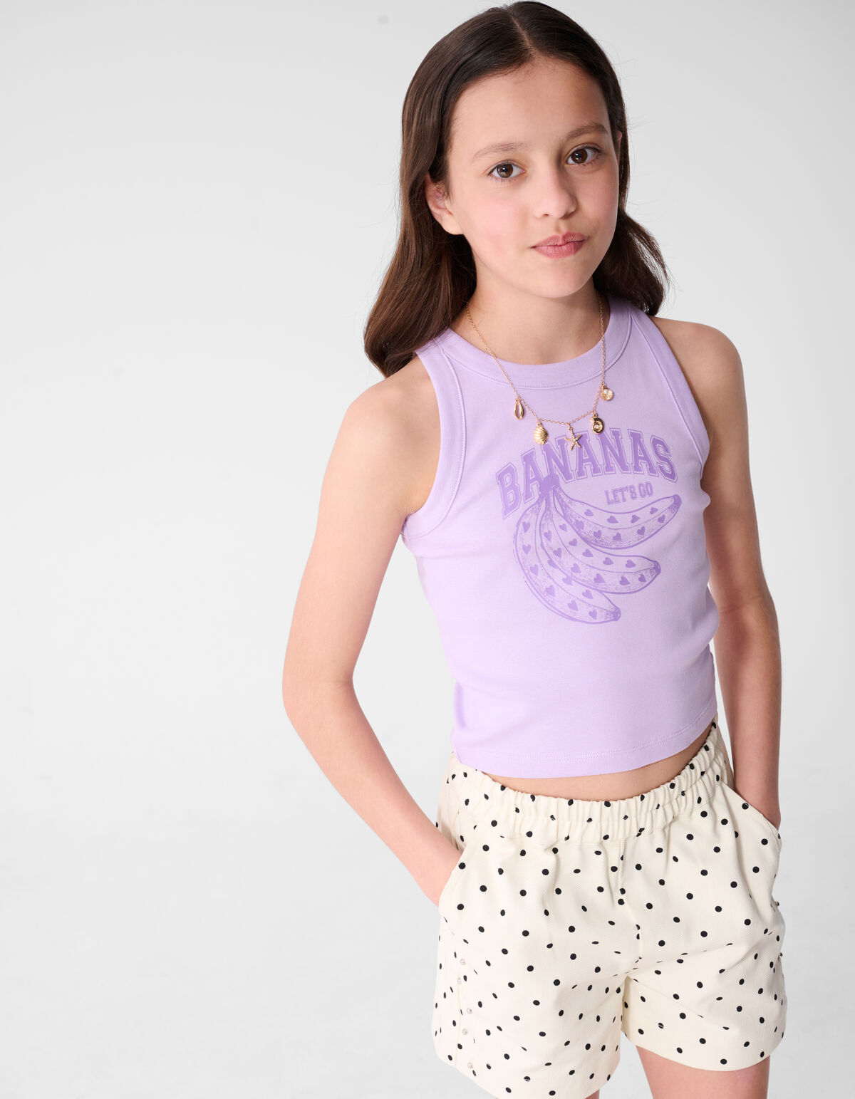 Bananas Top Lichtpaars SHOEBY GIRLS