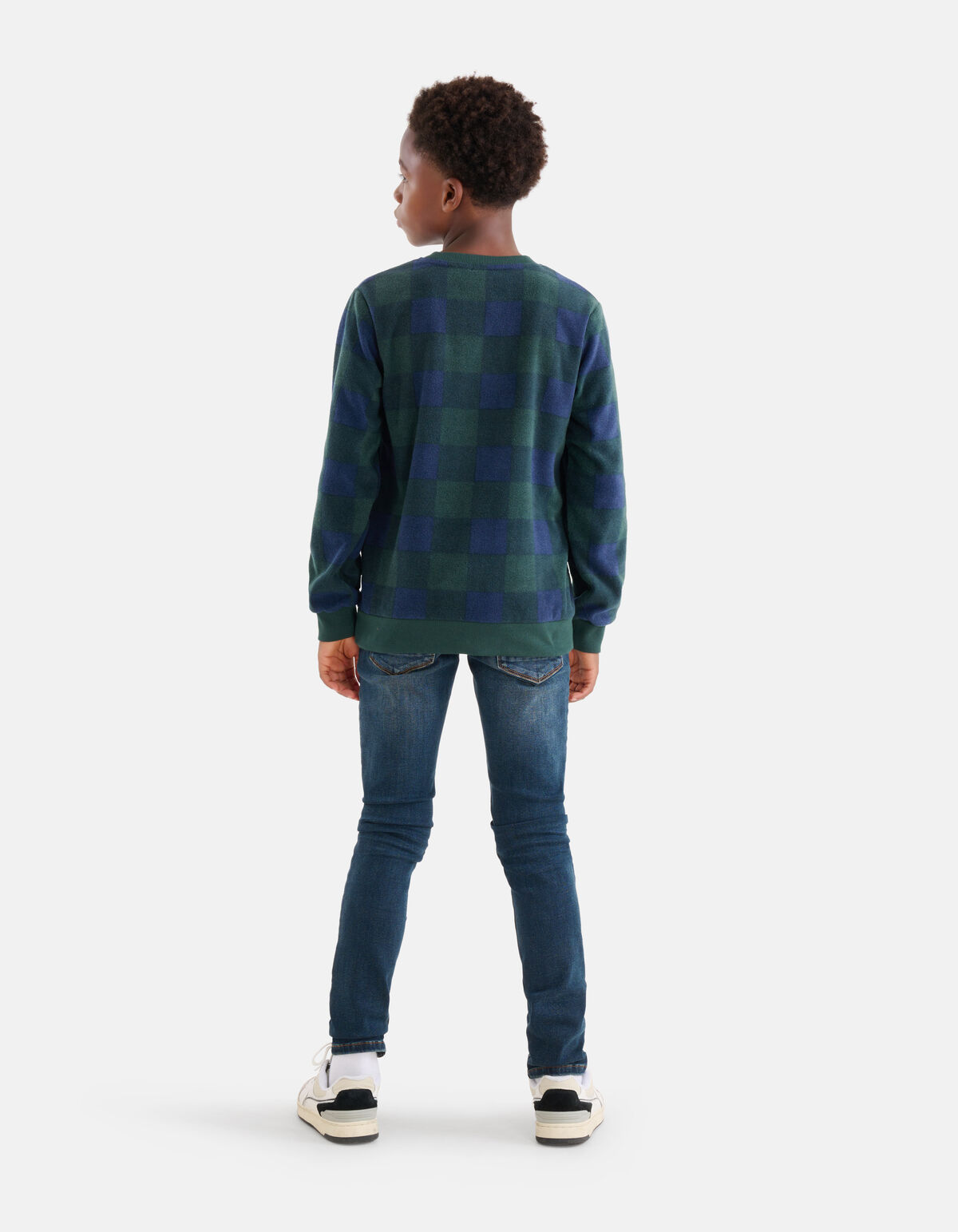 Fleece Sweater Donkergroen SHOEBY BOYS