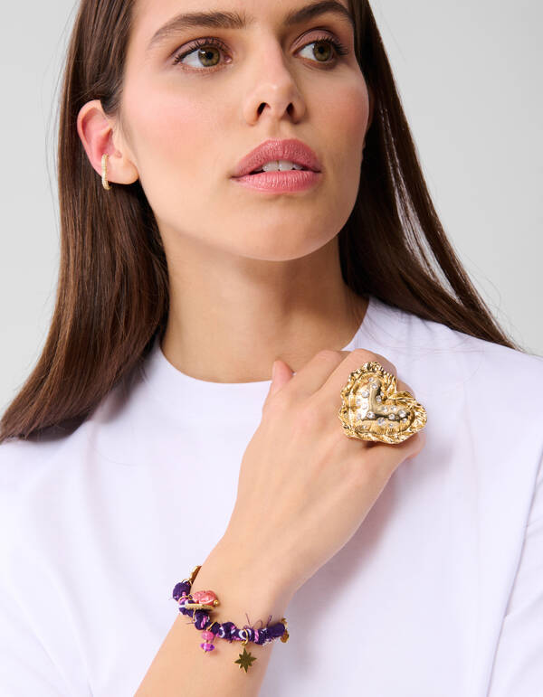 Bandana Bedel Armband Paars SHOEBY ACCESSOIRES