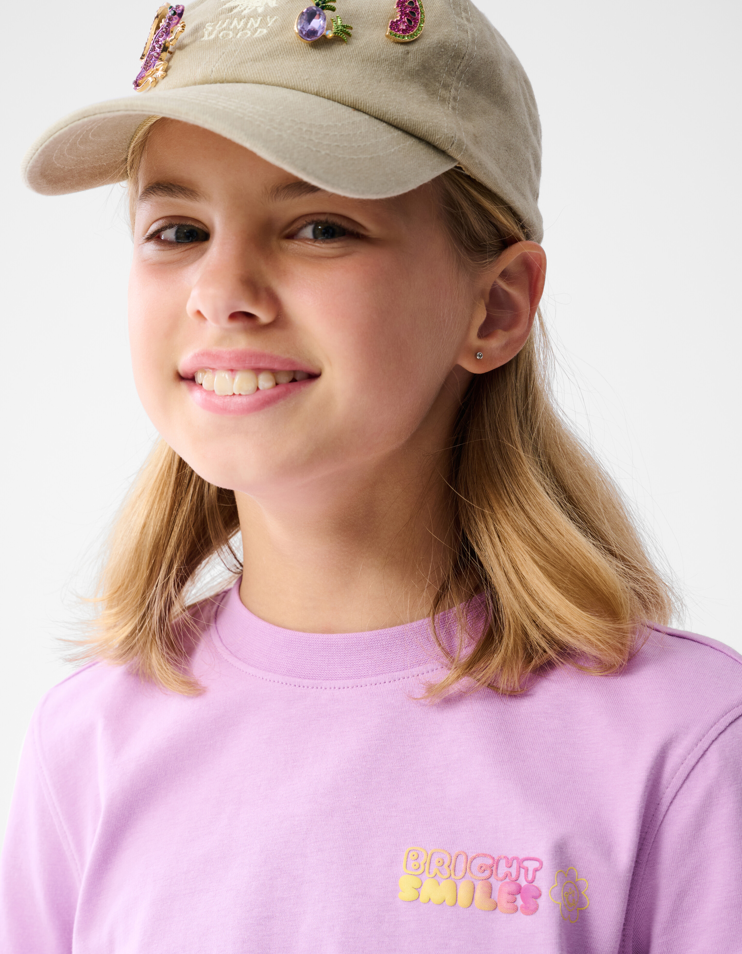 Bright Artwork T-shirt Lichtpaars SHOEBY GIRLS
