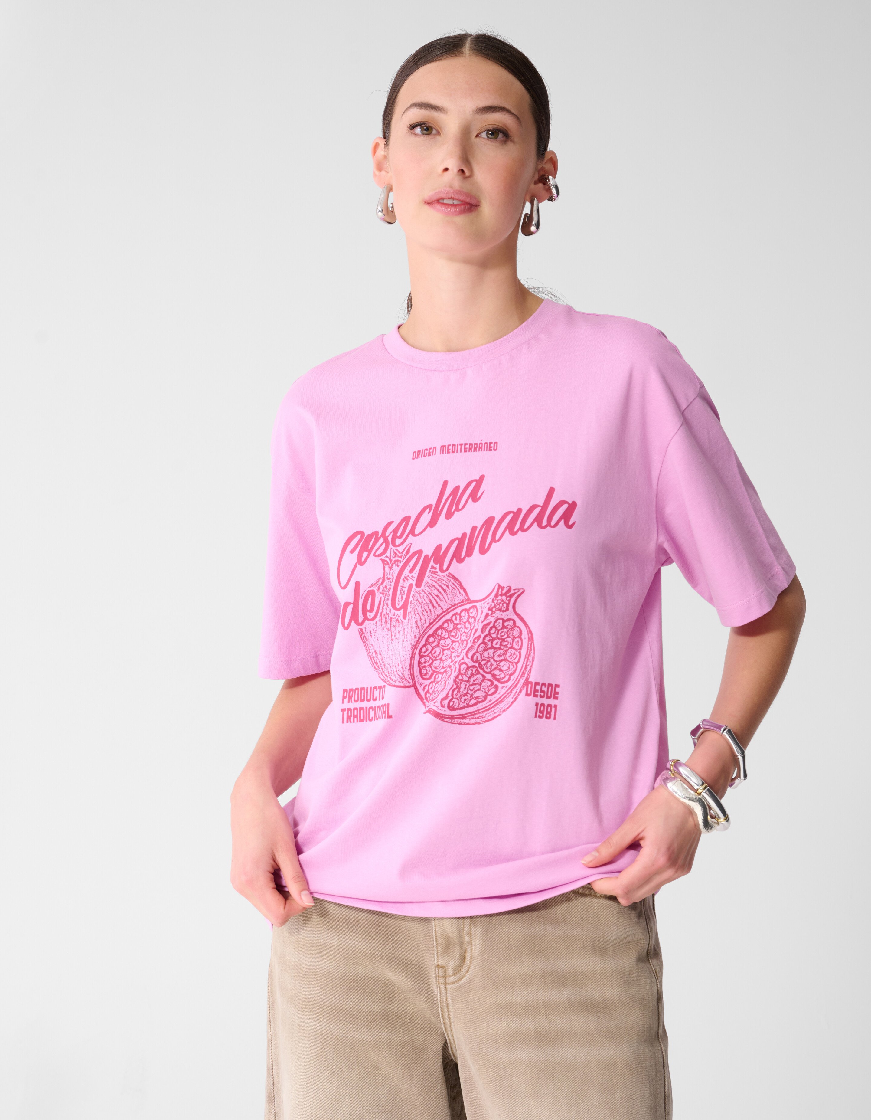 Granada Artwork T-shirt Roze SHOEBY WOMEN