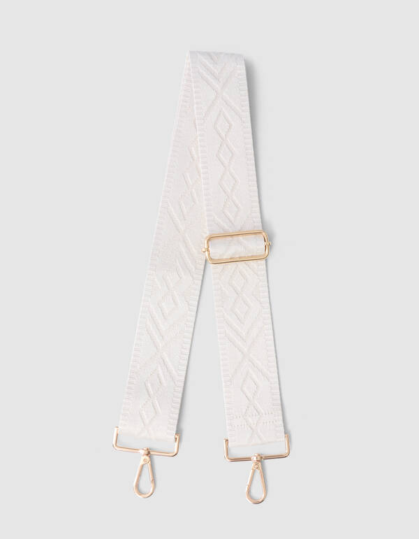 Structuur Strap Gebroken Wit SHOEBY ACCESSOIRES