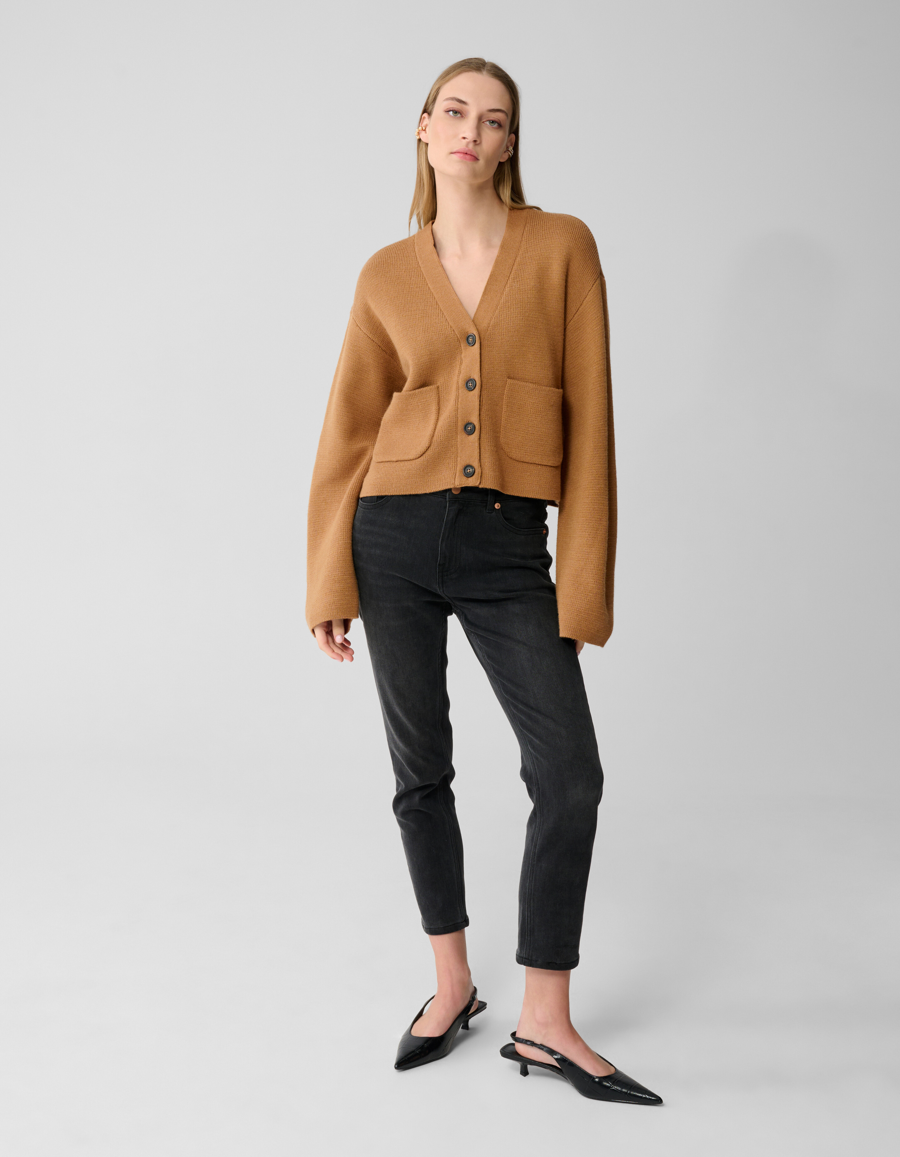 V-Hals Vest Camel By Lonneke SHOEBY WOMEN