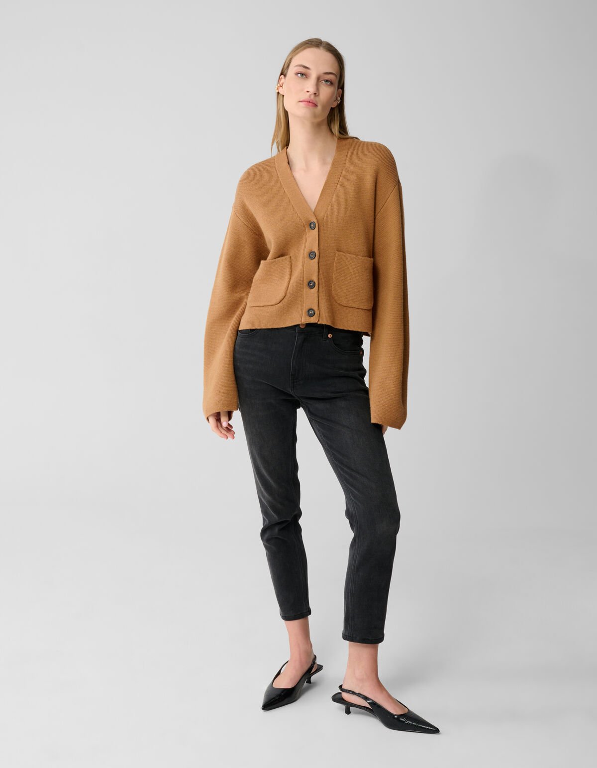V-Hals Vest Camel By Lonneke SHOEBY WOMEN