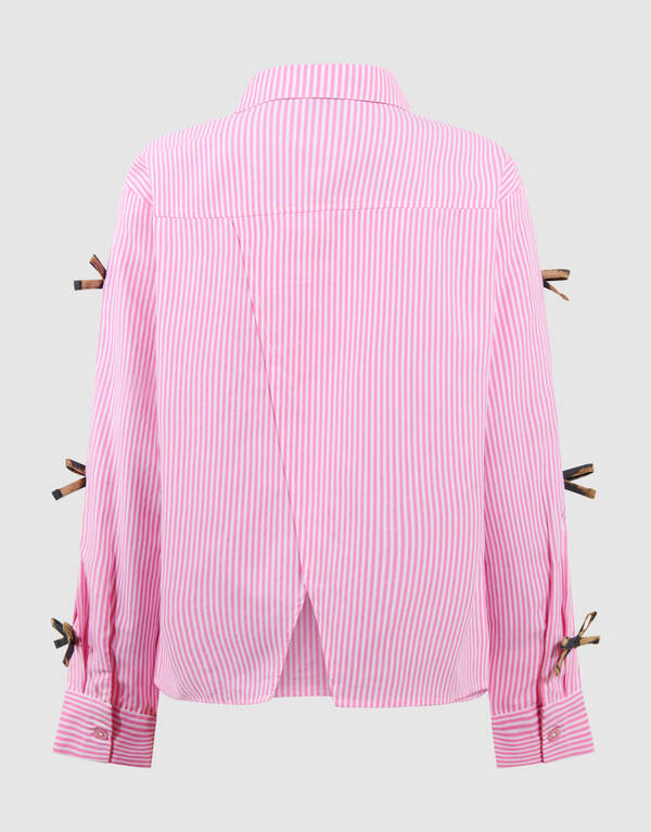 Pinstripe Strik Blouse Lichtroze SHOEBY GIRLS