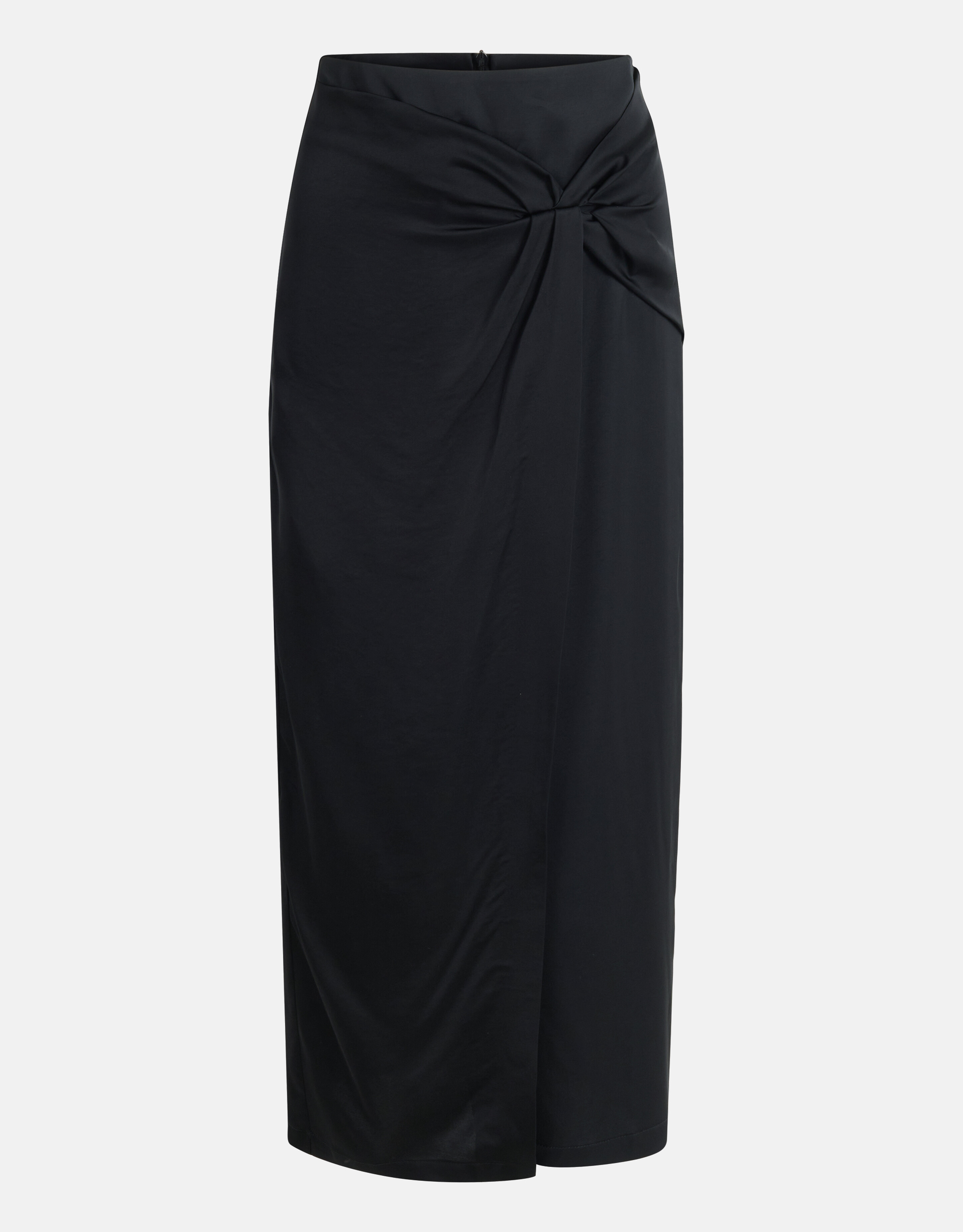 Satijnen Midi Rok Zwart SHOEBY WOMEN