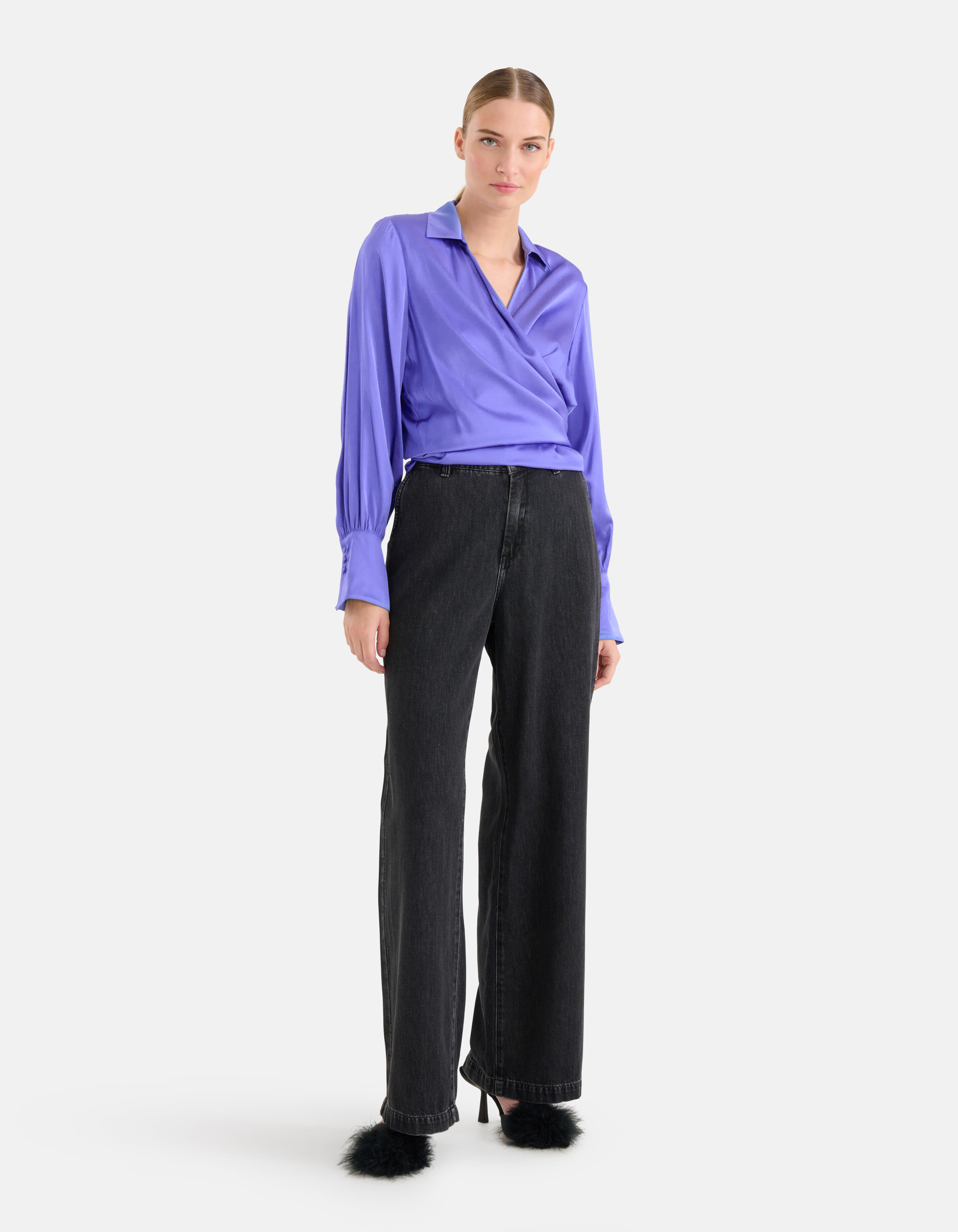 Knot Blouse Paars By Mieke SHOEBY WOMEN