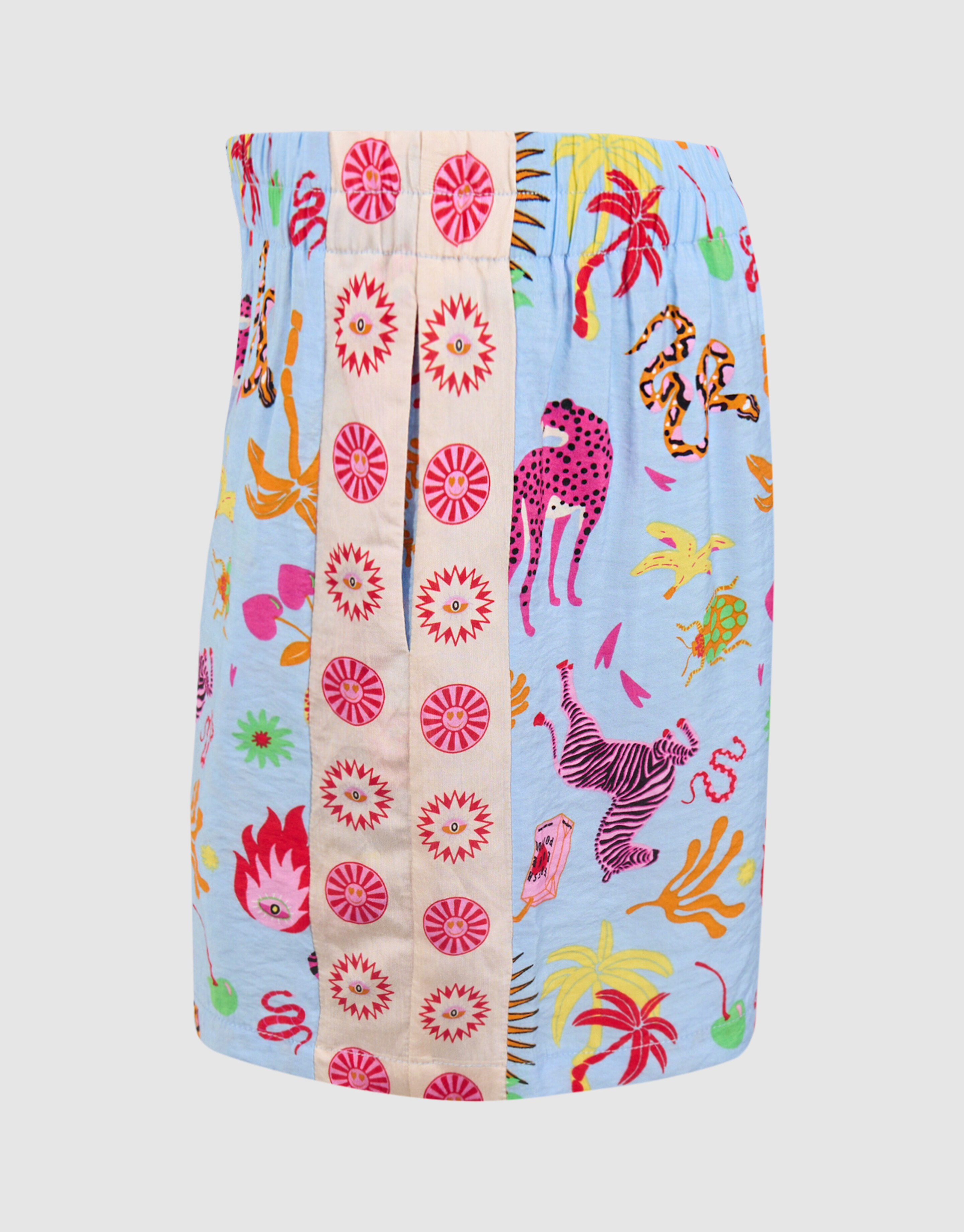 Jungle Artwork Short Lichtblauw By Lizzy SHOEBY GIRLS