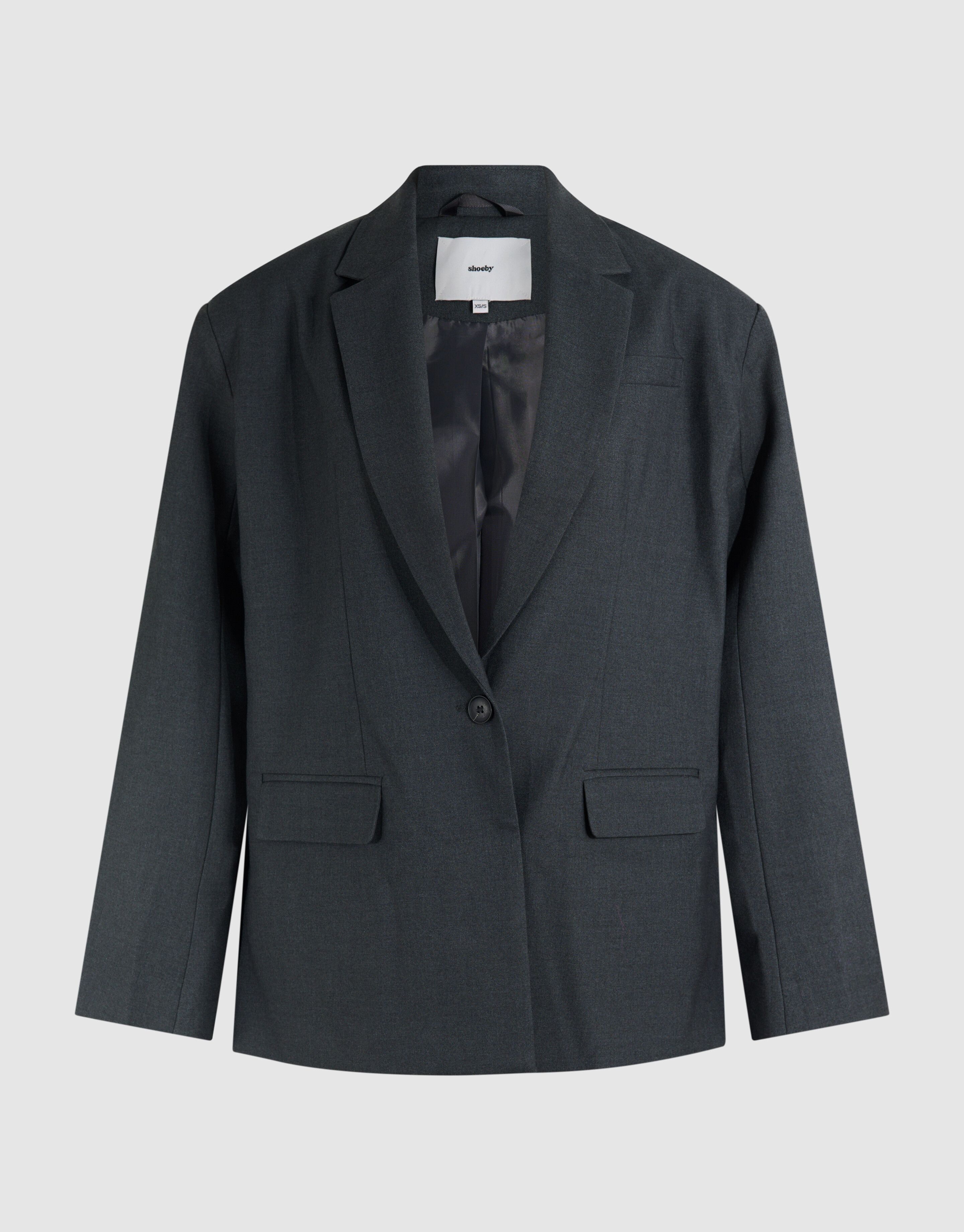 Oversized Blazer Donkergrijs SHOEBY WOMEN