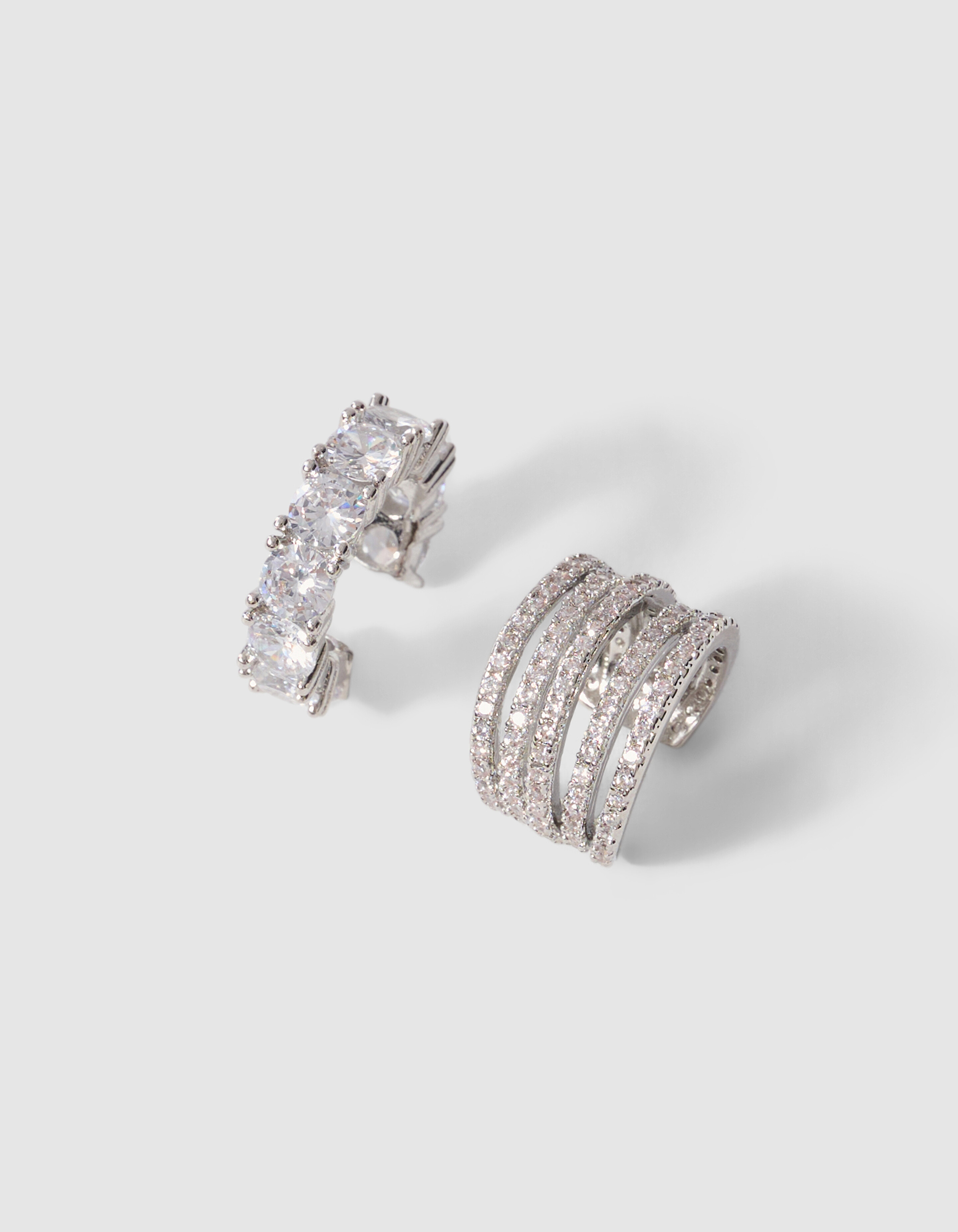 Strass Earcuff Set Zilver SHOEBY ACCESSOIRES