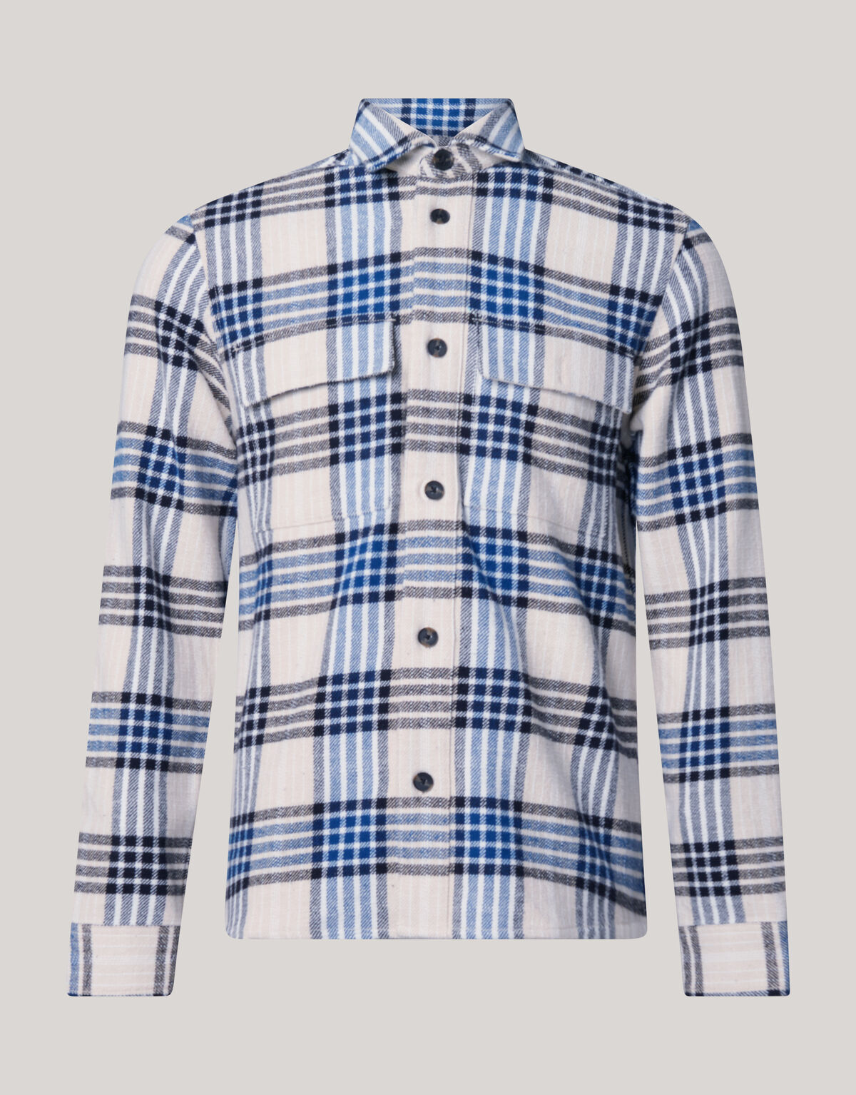 Ruiten Overshirt Blauw SHOEBY MEN