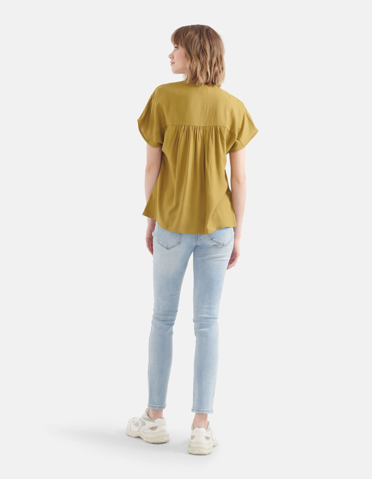 Relaxed Fit Top Groen SHOEBY WOMEN