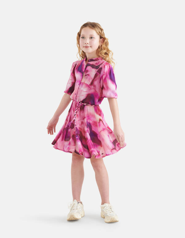 Tie Dye Print Jurk Roze By Nicolette SHOEBY GIRLS