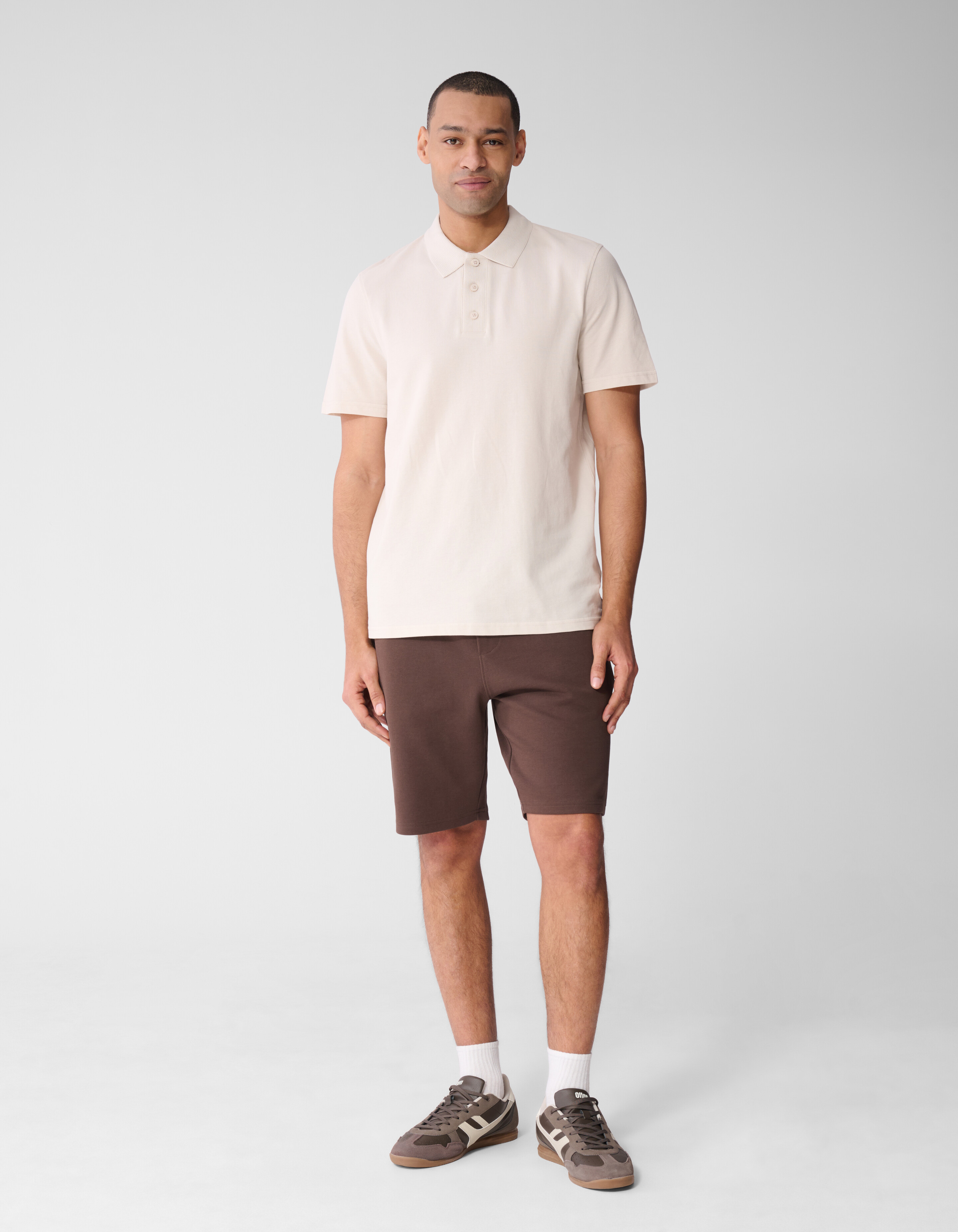 Pique Short Donkerbruin SHOEBY MEN