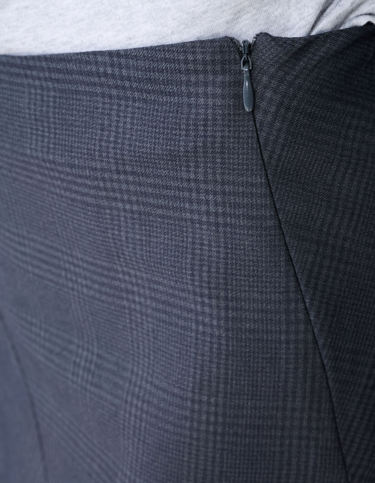 Ruiten Maxi Rok Donkergrijs SHOEBY WOMEN