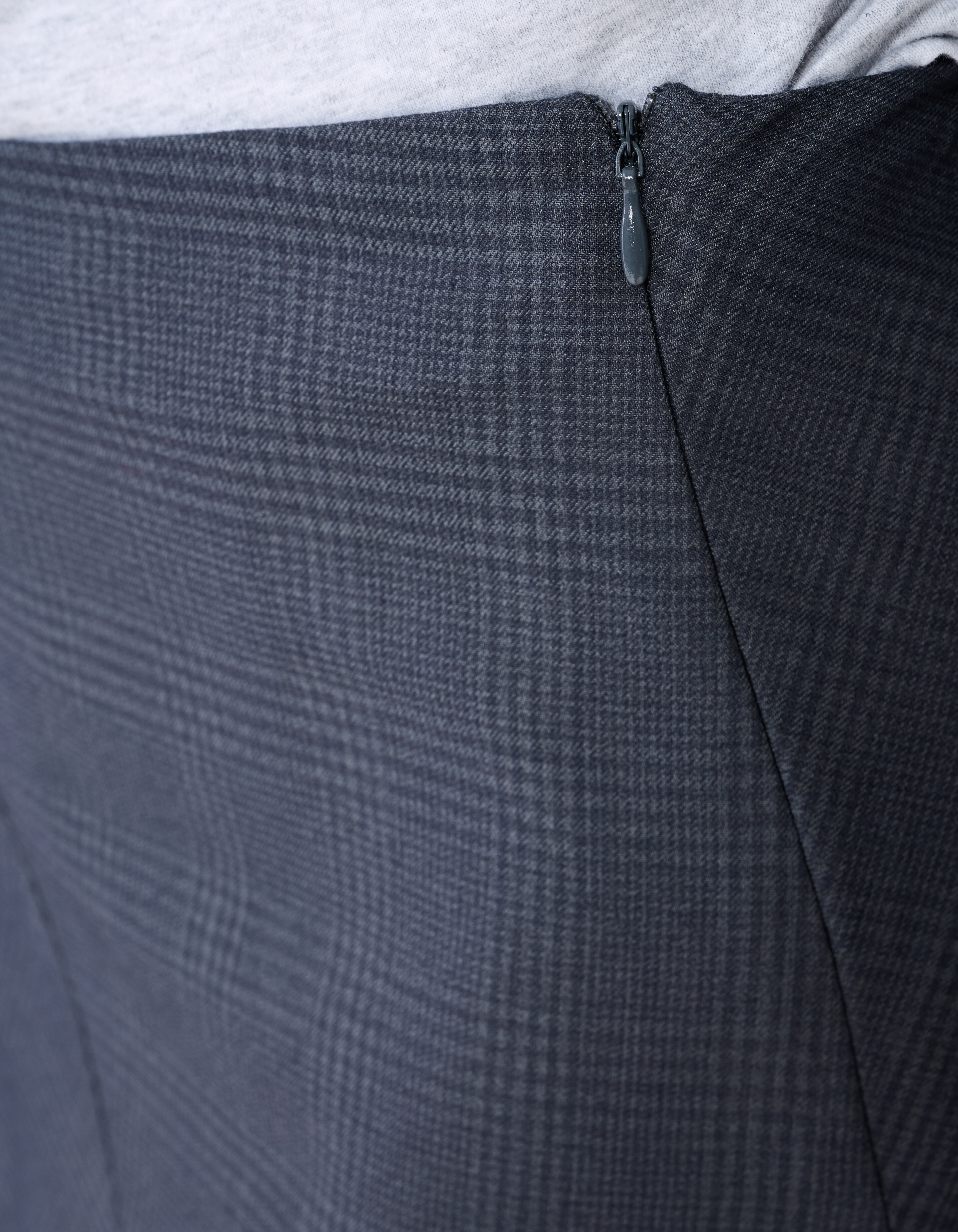 Ruiten Maxi Rok Donkergrijs SHOEBY WOMEN