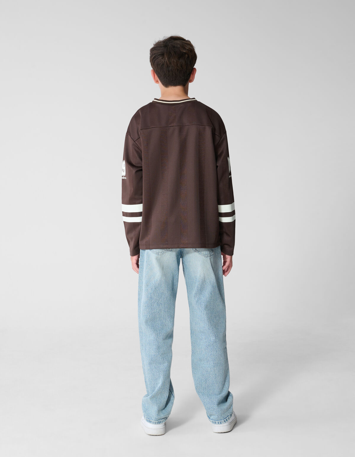 Sport Artwork Longsleeve Donkerbruin SHOEBY BOYS