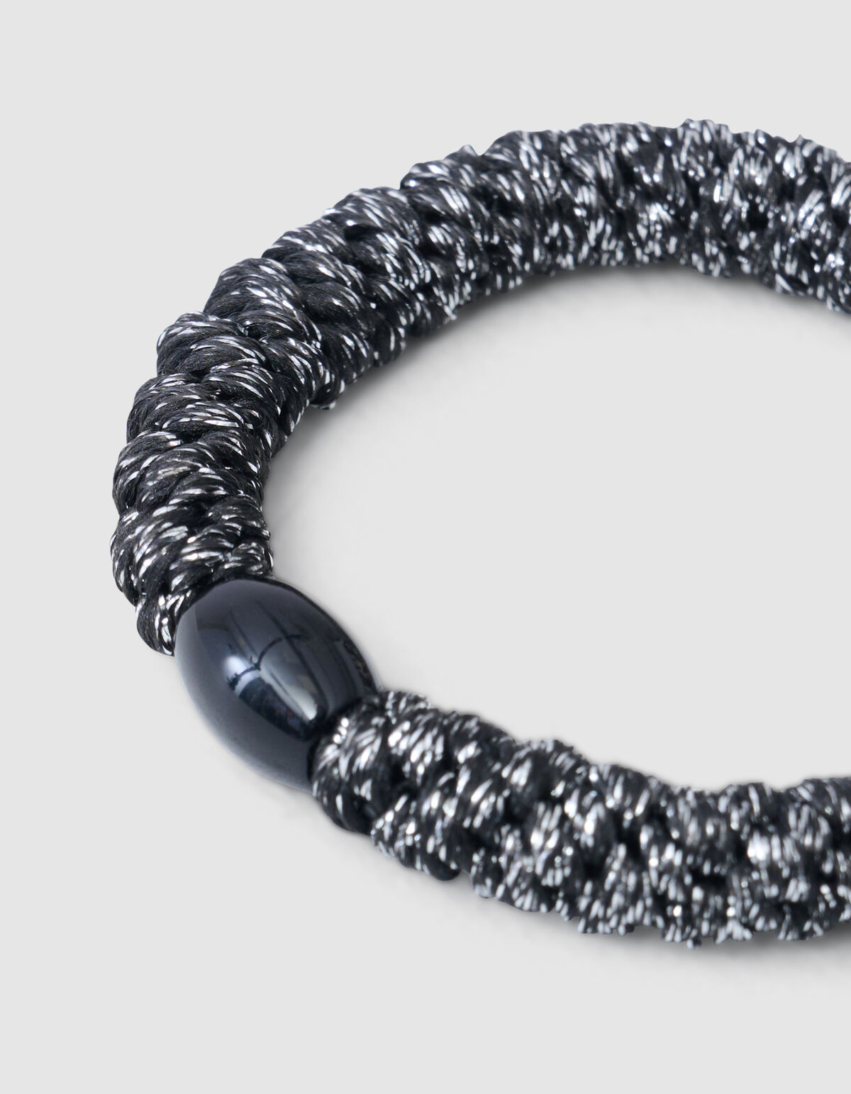 Lurex Haarelastiek Donkergrijs SHOEBY ACCESSOIRES