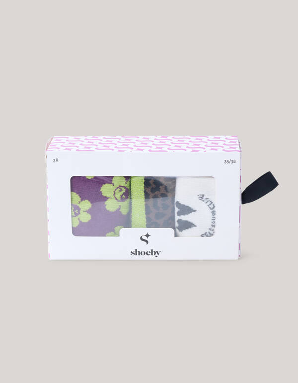 Giftbox Sokken Paars SHOEBY ACCESSOIRES