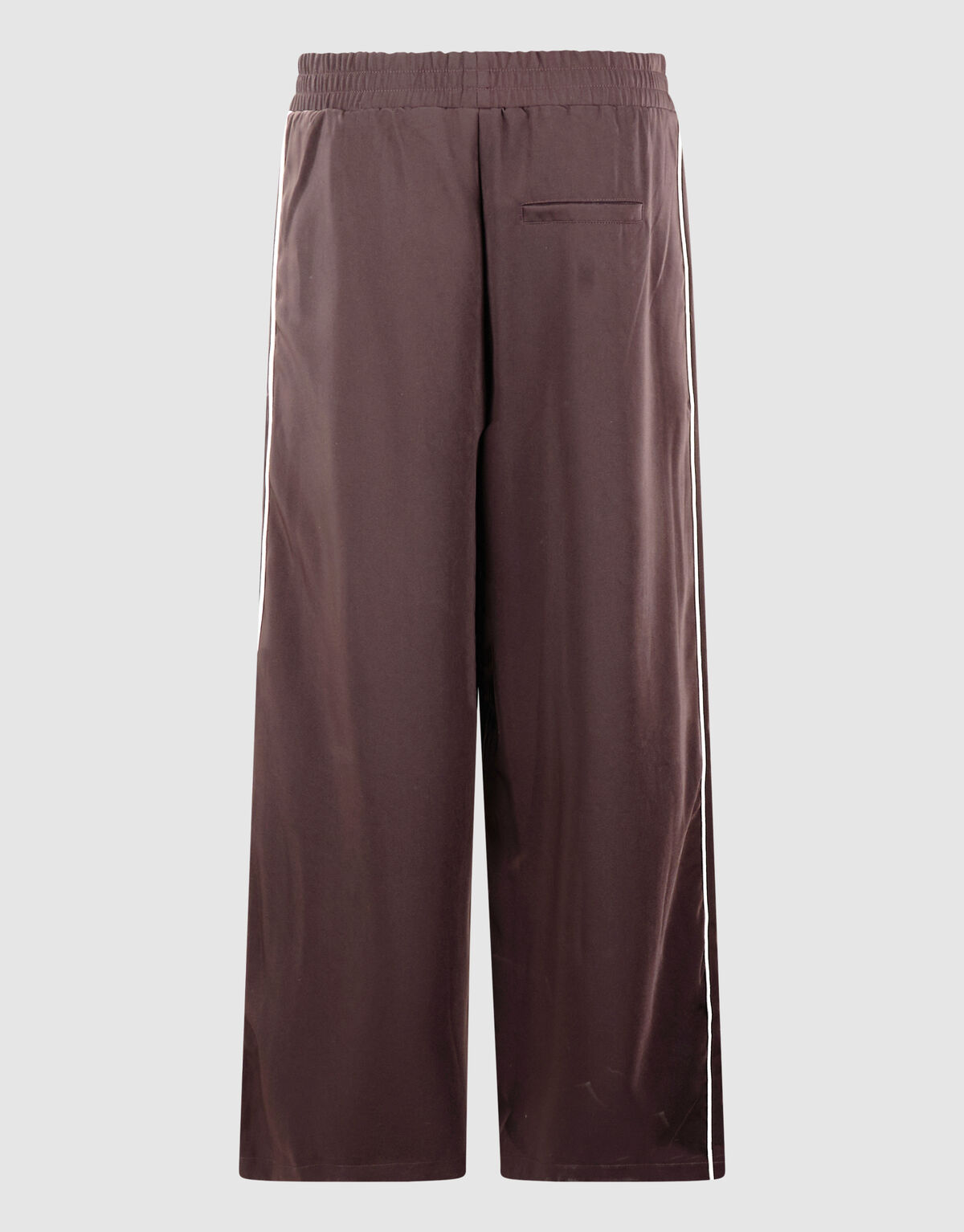 Sporty Piping Wide Leg Fit Broek Donkerbruin SHOEBY WOMEN