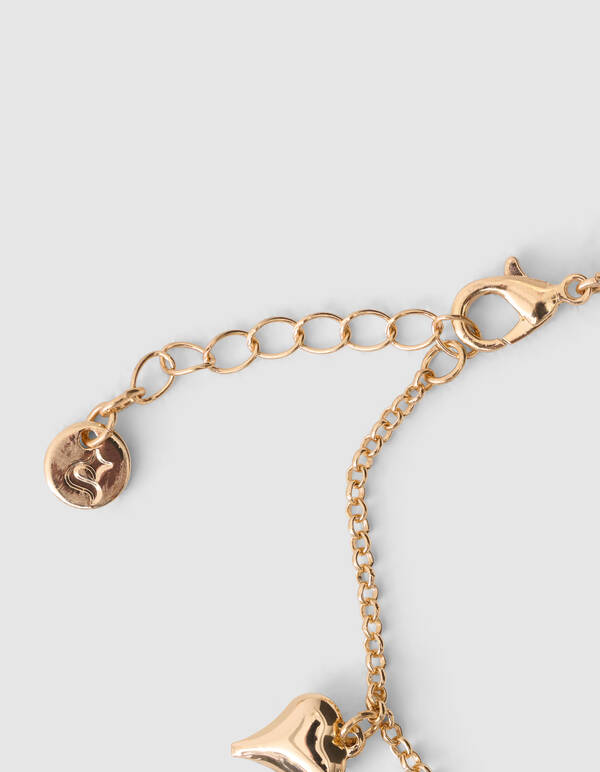 Parel Heart Armband Goud SHOEBY ACCESSOIRES