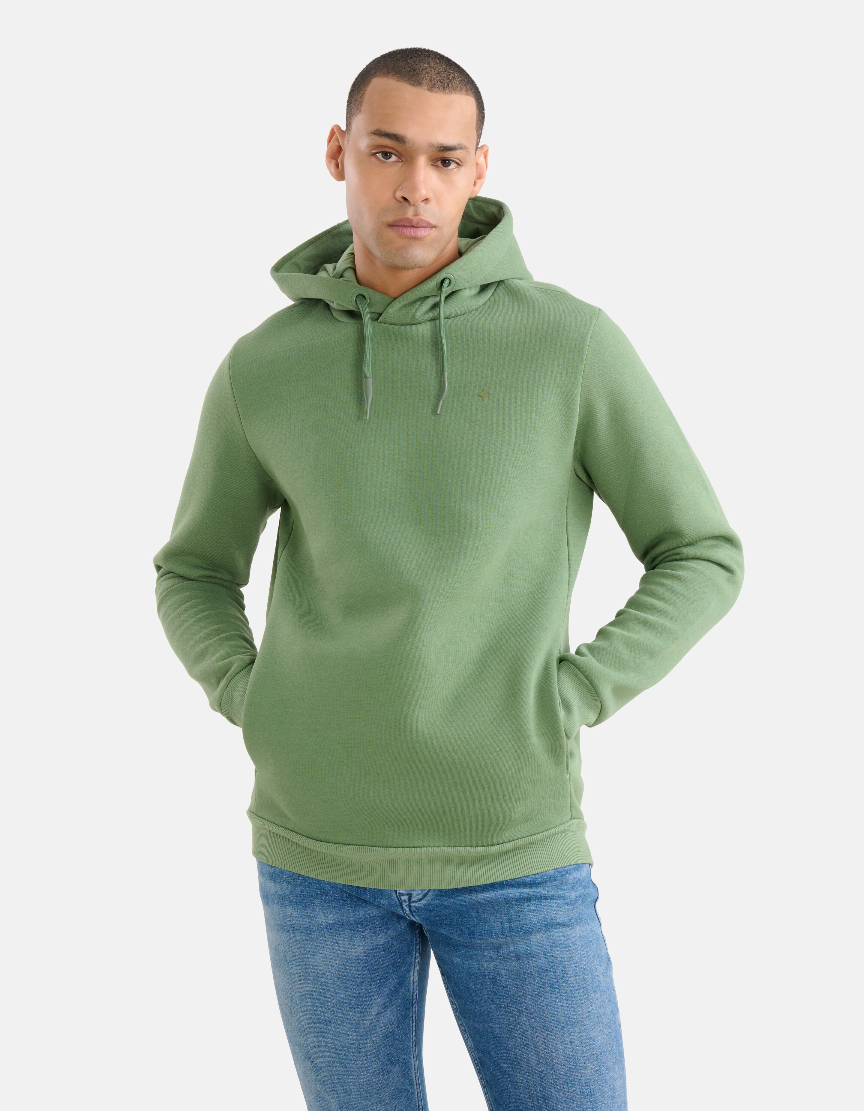 Sparkle Hoodie Groen SHOEBY MEN