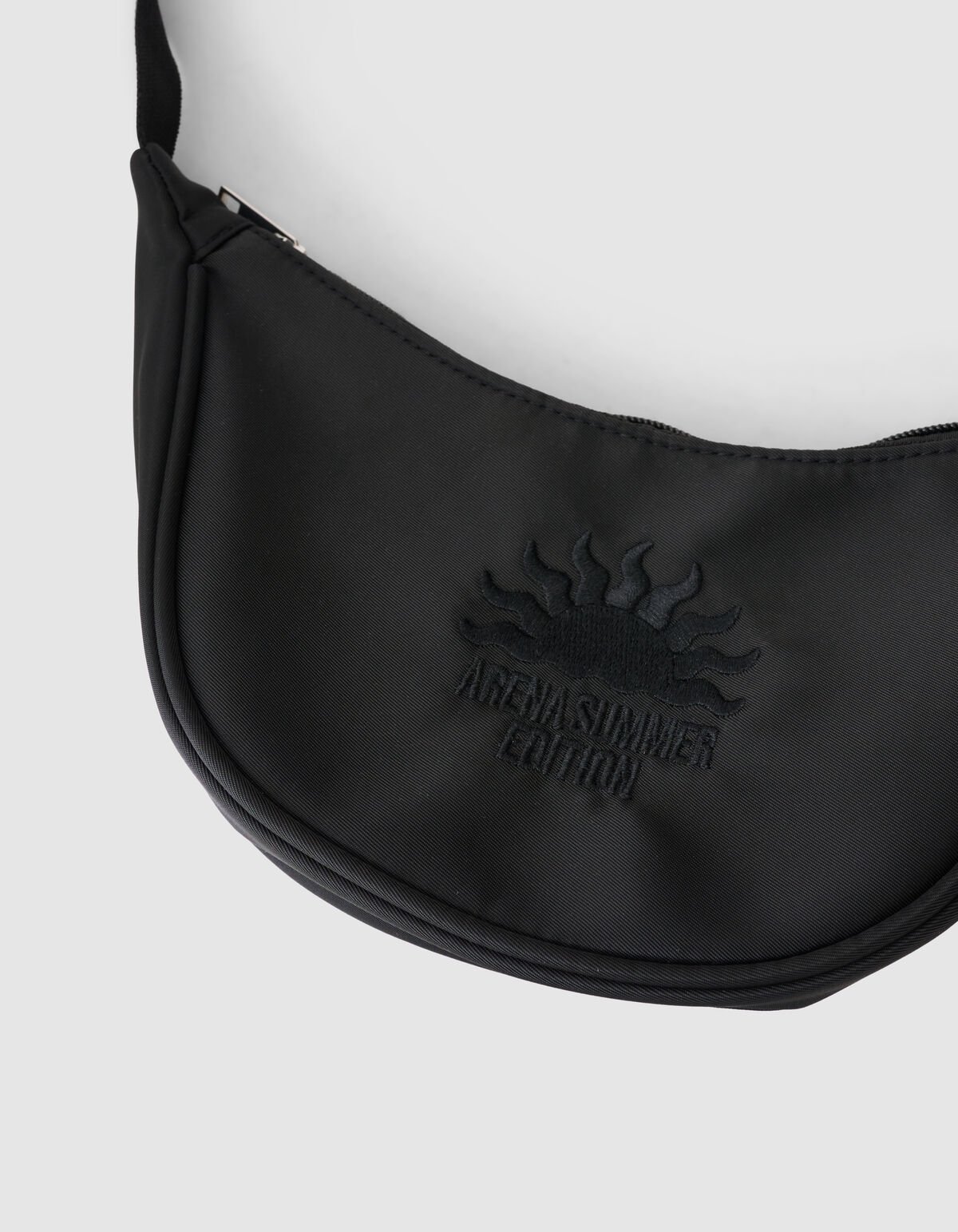 Sun Embroidery Crossbody Tas Zwart SHOEBY ACCESSOIRES