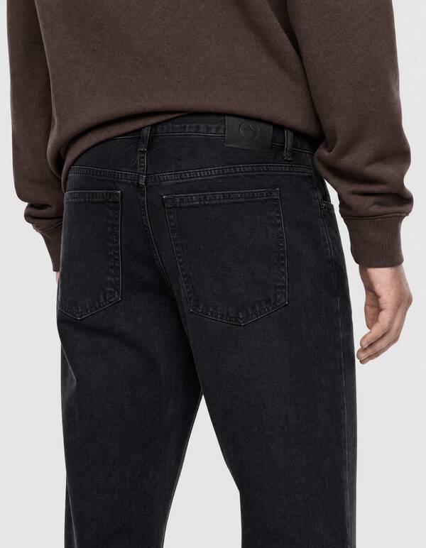 Modern Straight Fit Jeans Zwart L34 SHOEBY MEN