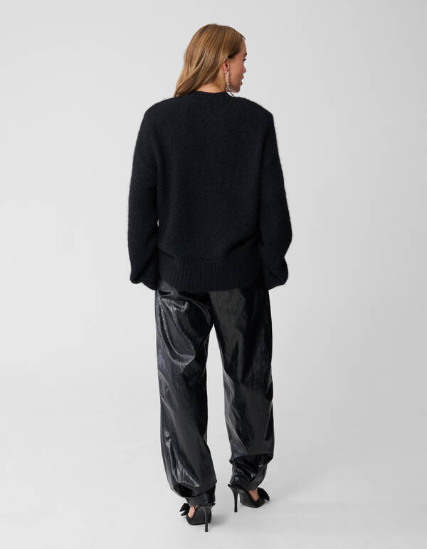 Harige Oversized Trui Zwart By Monica SHOEBY WOMEN