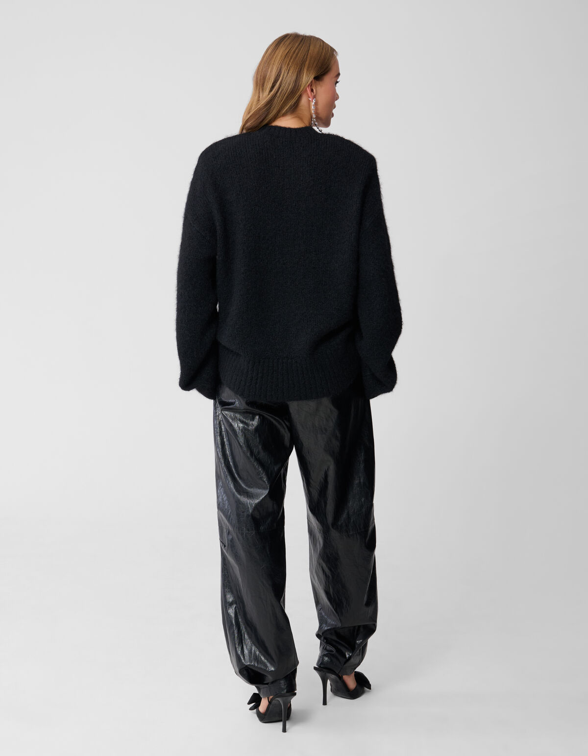 Harige Oversized Trui Zwart By Monica SHOEBY WOMEN