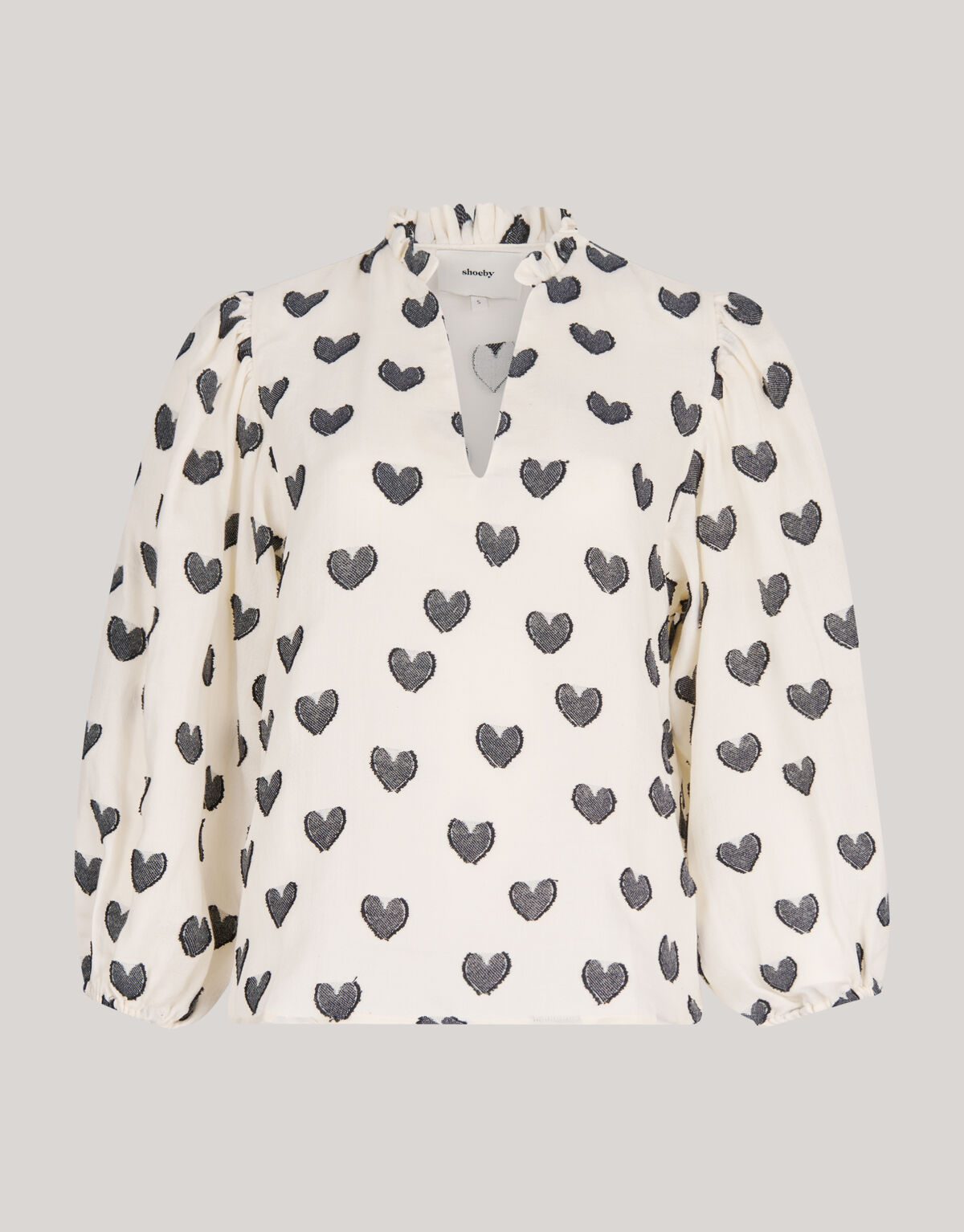 Heart Blouse Gebroken Wit SHOEBY WOMEN