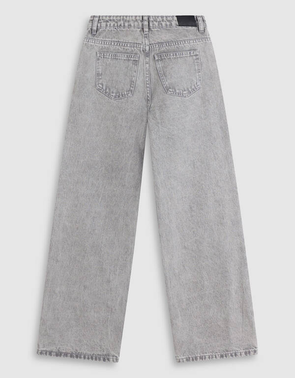 Studded Wide Leg Fit Jeans Grijs SHOEBY GIRLS