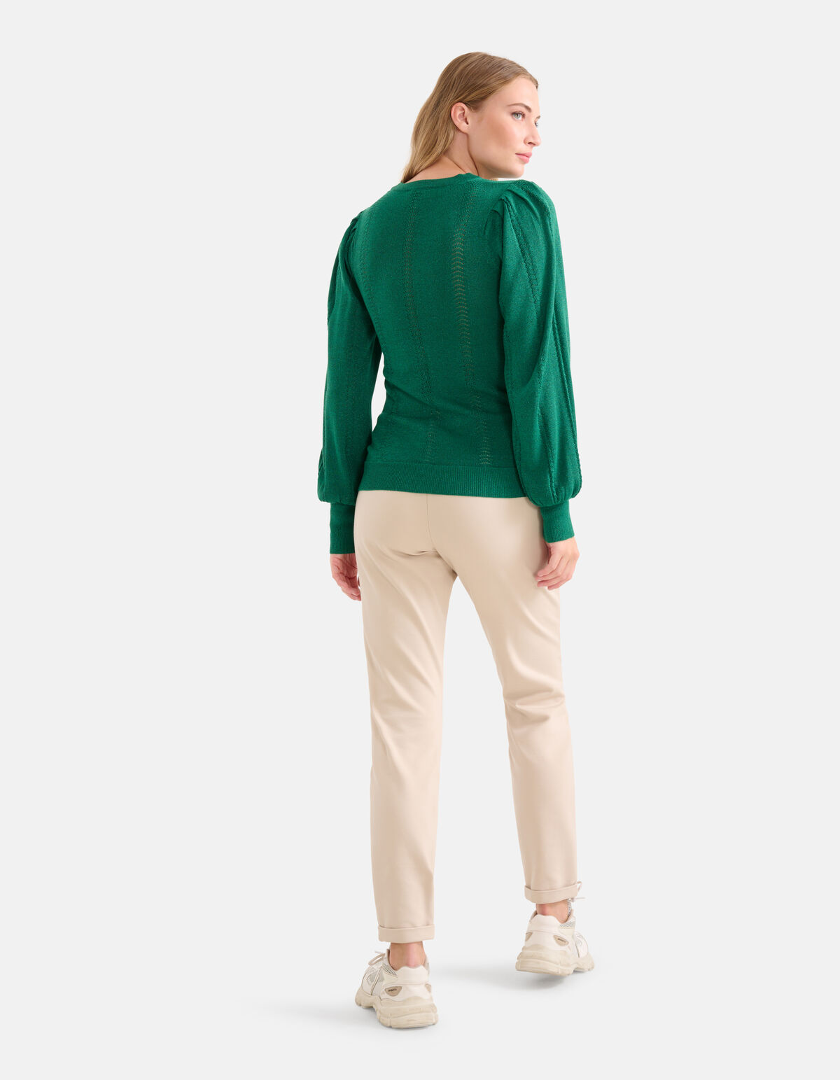 Ajour Top Groen SHOEBY WOMEN