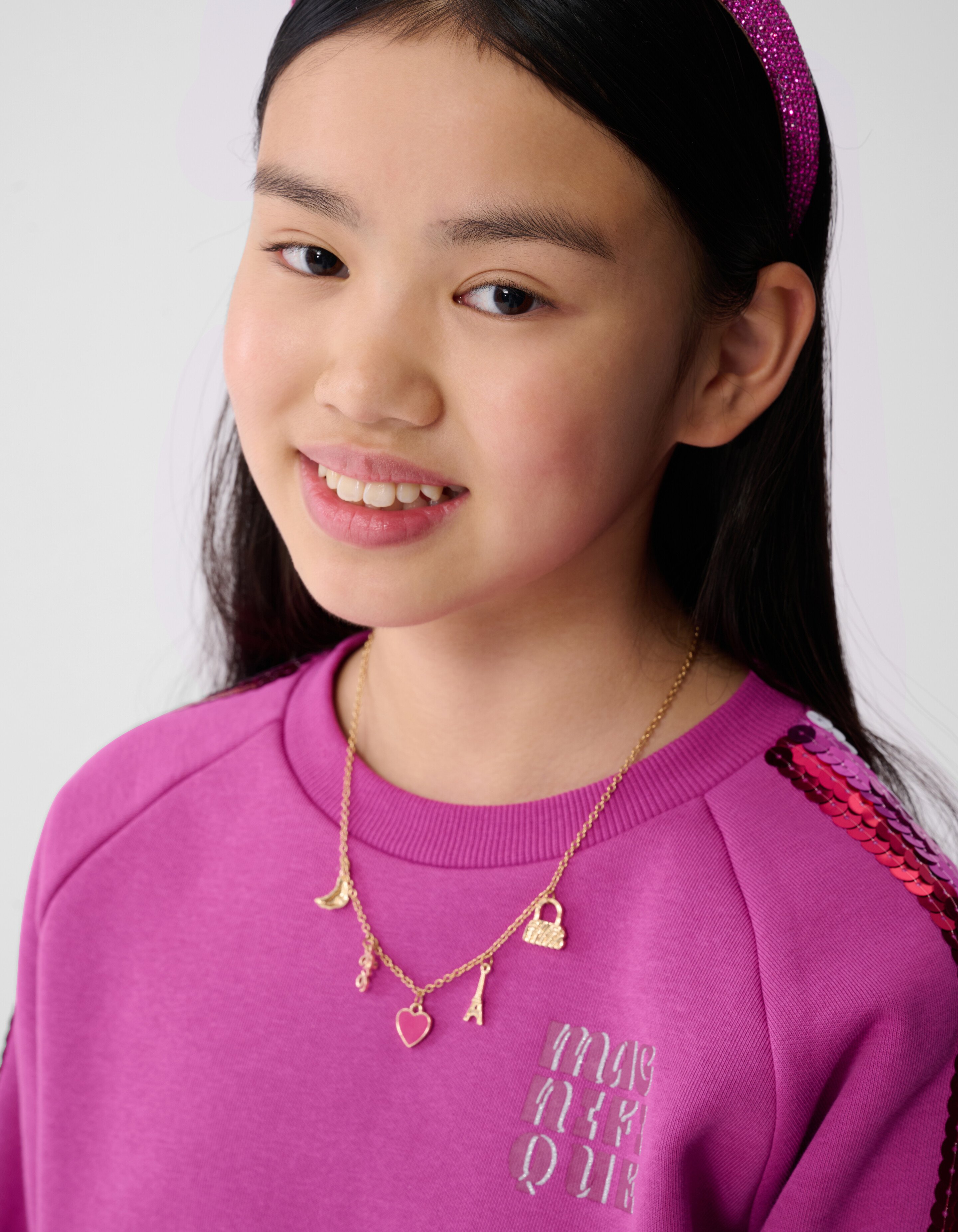 Sporty Sequin Sweater Roze SHOEBY GIRLS