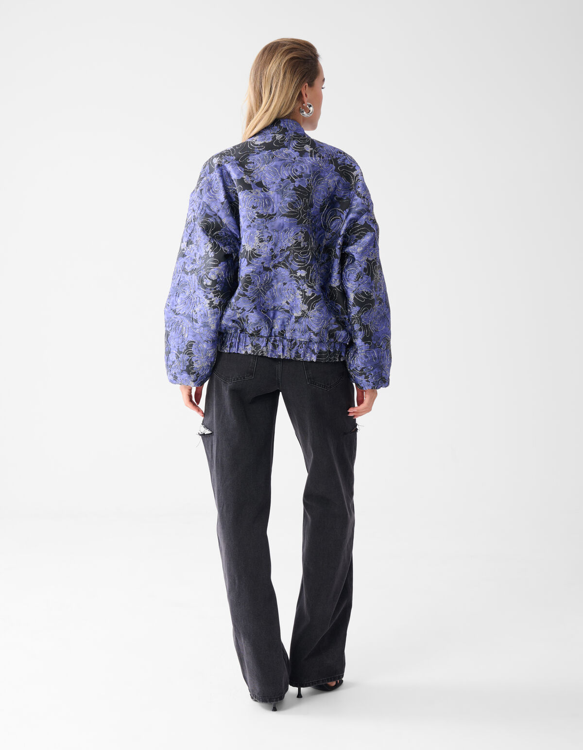 Jacquard Bomber Paars SHOEBY WOMEN