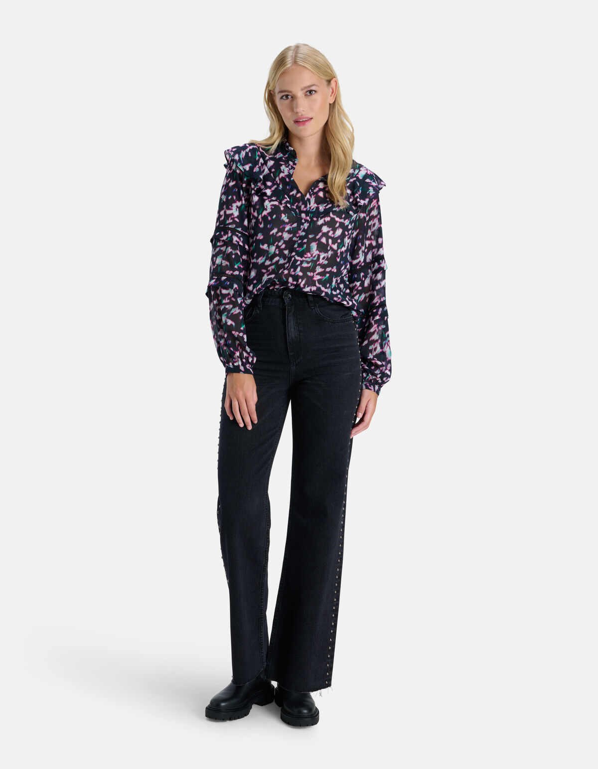 Loose Fit Wide Leg Jeans By Nicolette SHOEBY WOMEN
